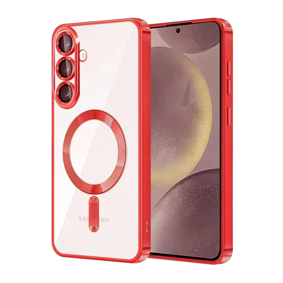 Galaxy A57 5G Kross Magneticsafe Kapak - Kırmızı