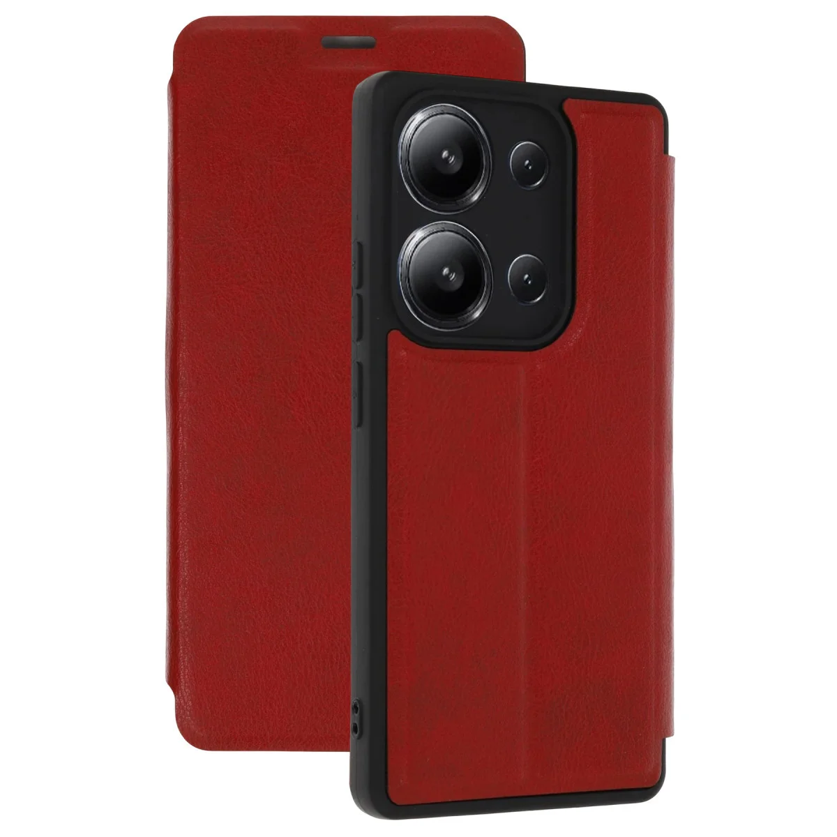 Redmi 15C 4G Flip Cover - Kırmızı