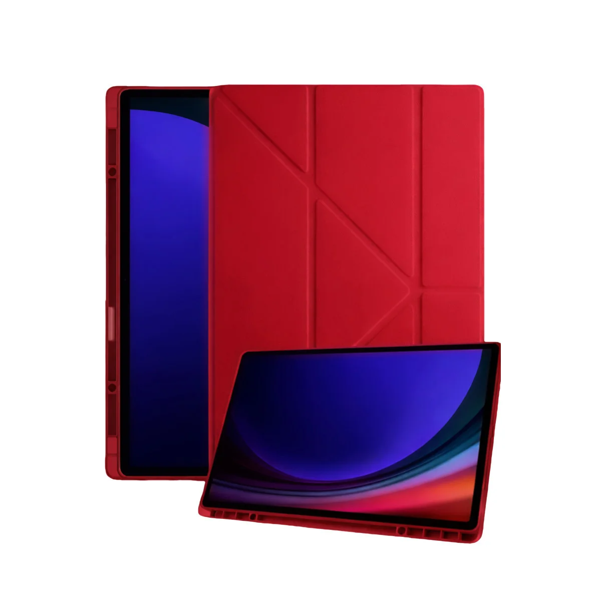 Galaxy Tab A11 Kalemlikli Mars Tablet Kılıfı - Kırmızı