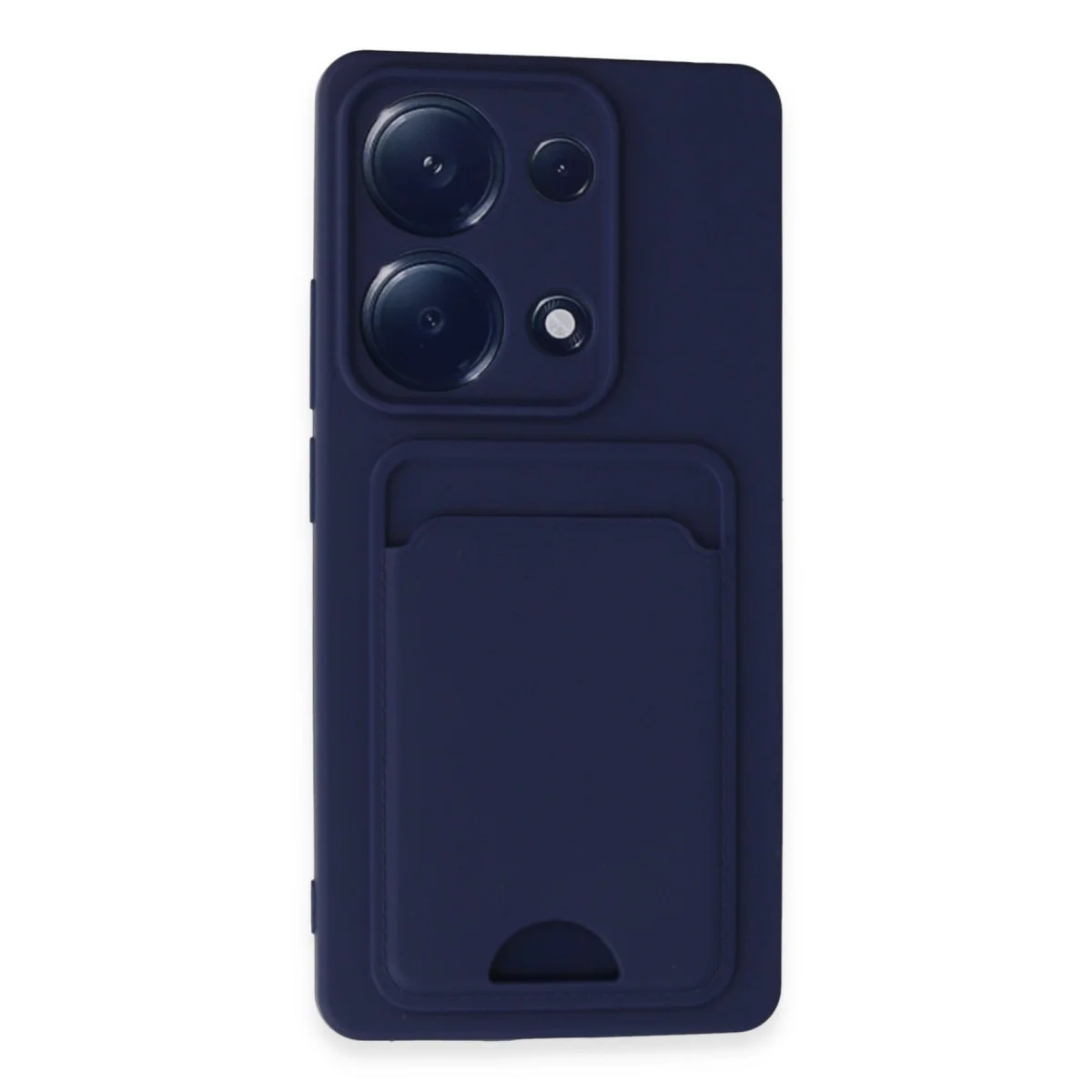 Redmi Note 13 Pro 4G Kılıf Kelvin Kartvizitli Silikon - Lacivert