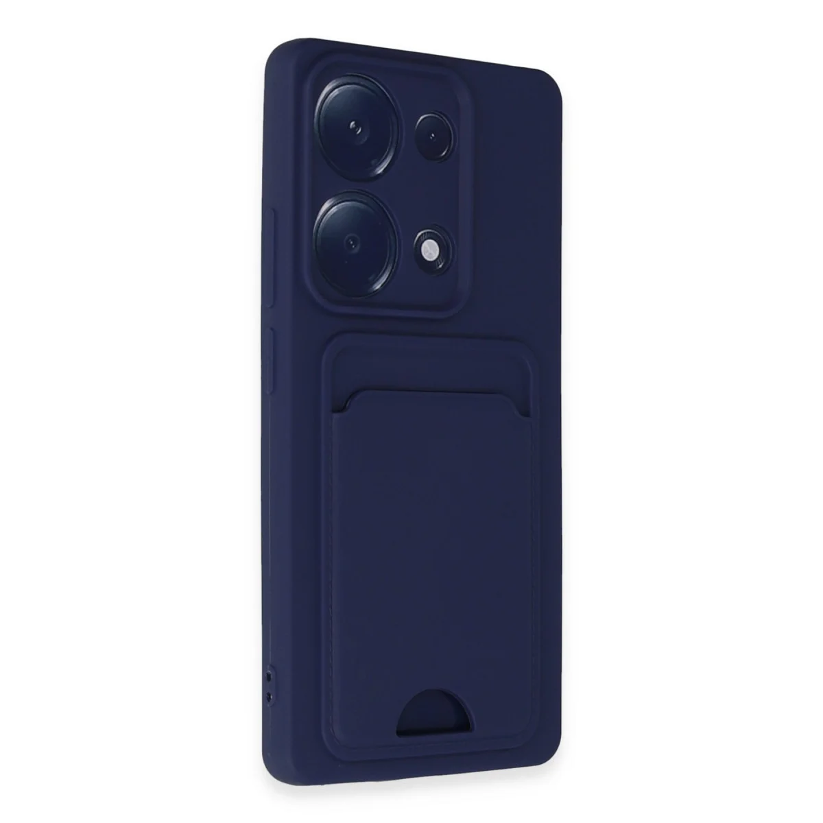Redmi Note 13 Pro 4G Kılıf Kelvin Kartvizitli Silikon - Lacivert