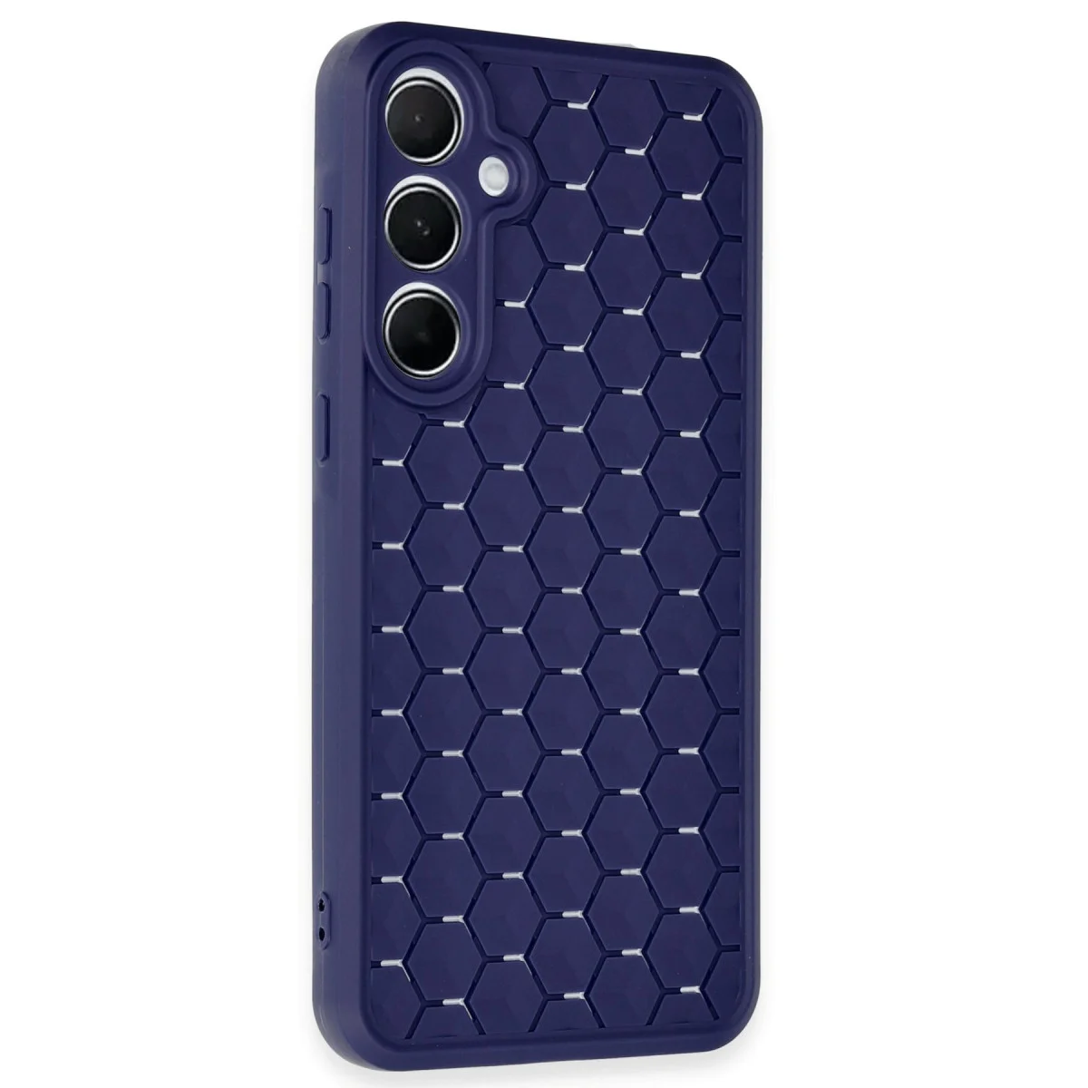 Galaxy A25 5G Kılıf Petek Silikon Kapak - Lacivert