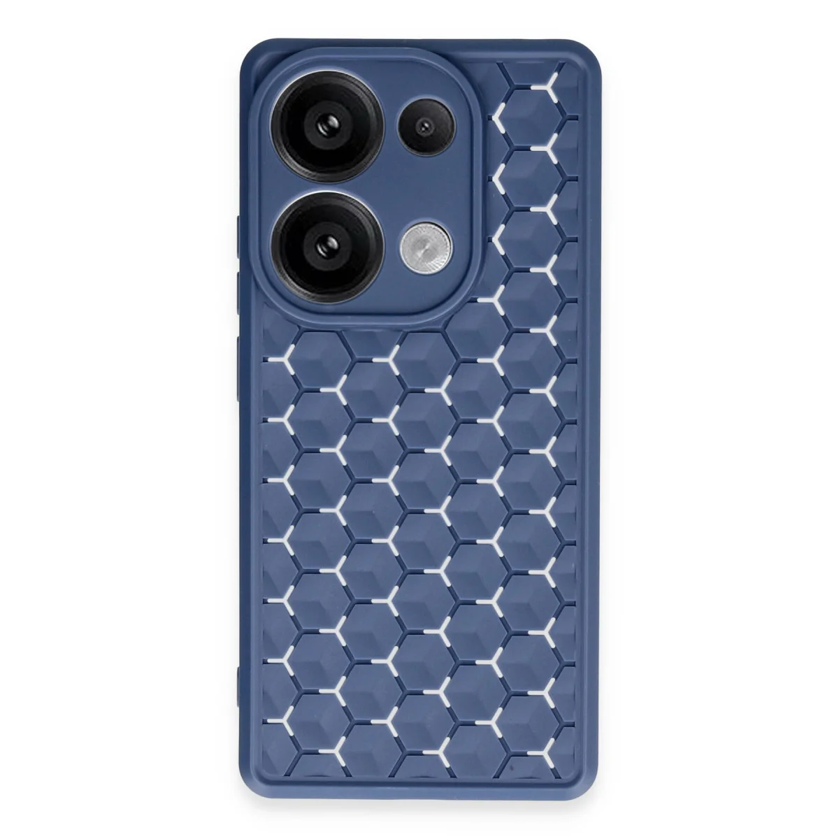 Redmi Note 13 Pro 5G Kılıf Petek Silikon Kapak - Lacivert
