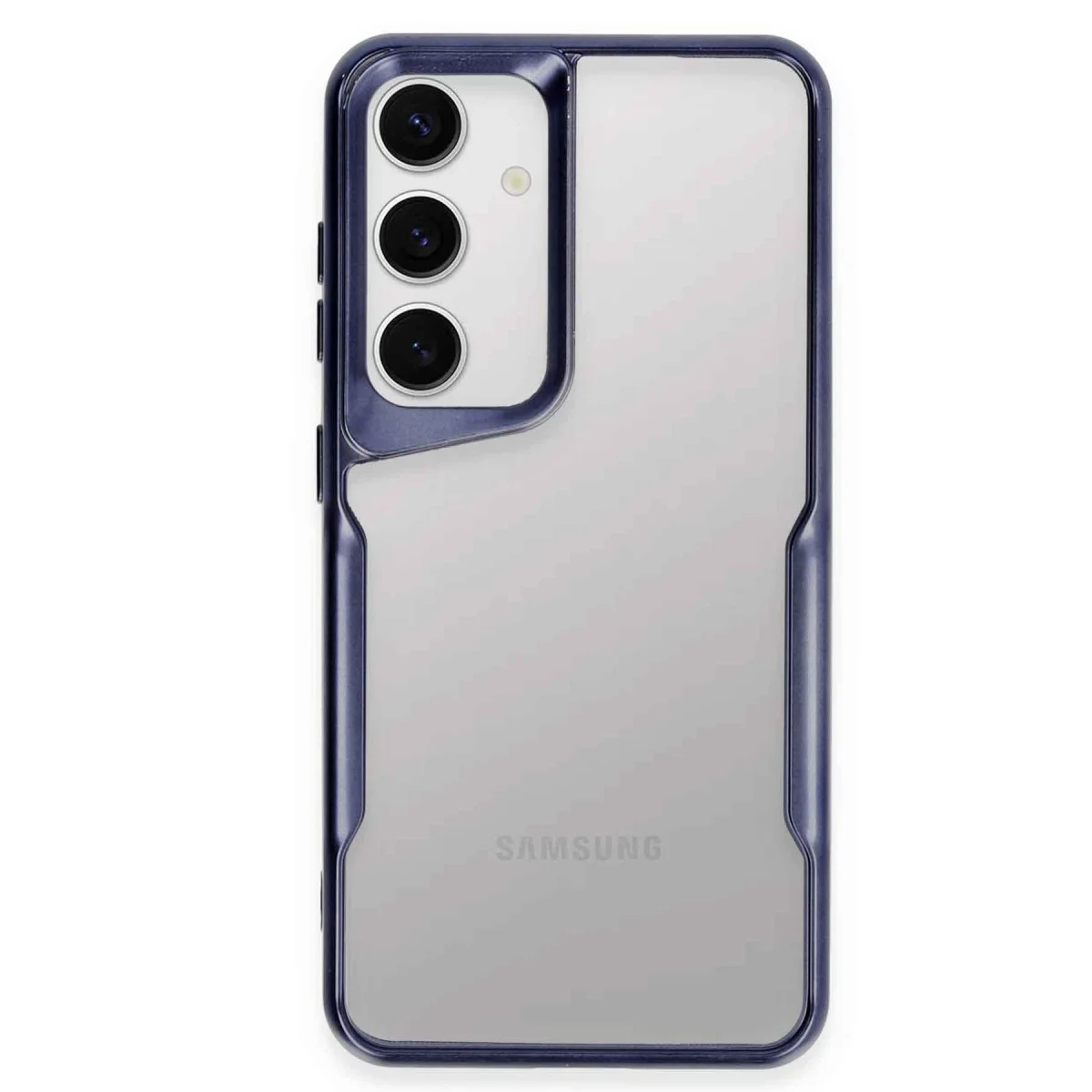 Galaxy S24 Kılıf Boyi Silikon Kapak - Lacivert