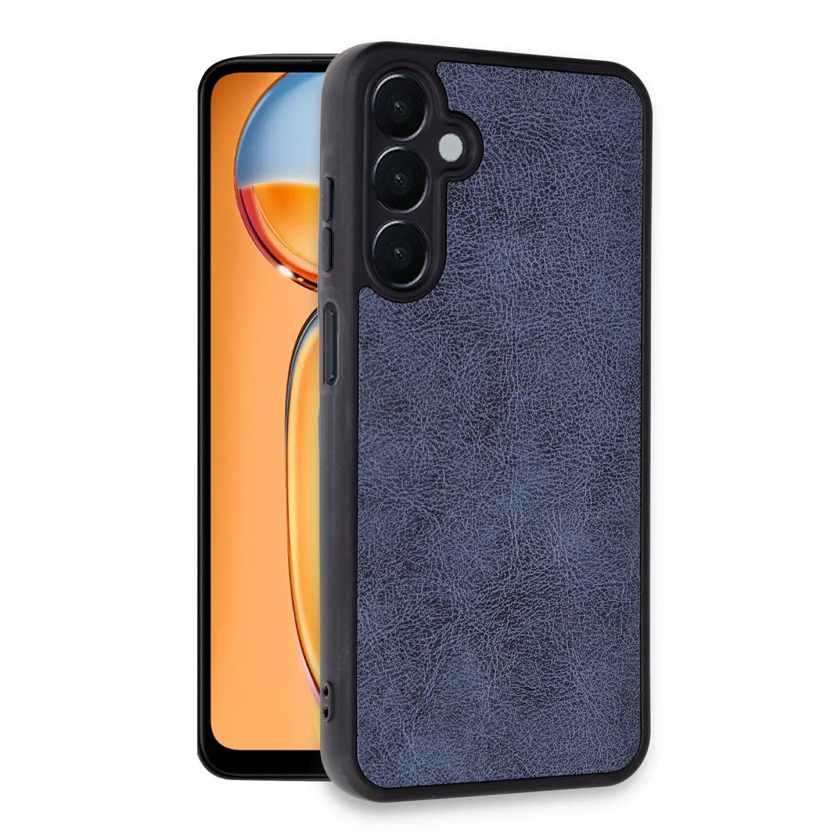 Galaxy M15 Kılıf Aras Deri Kapak - Lacivert