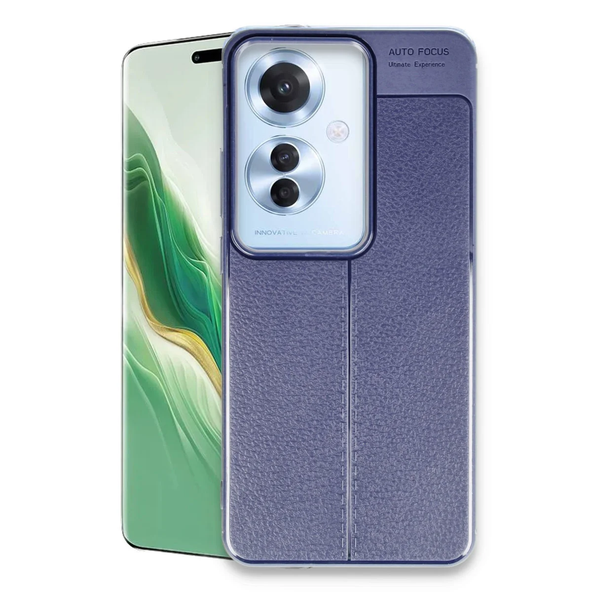 Reno 11F Kılıf Auto Focus Kapak - Lacivert