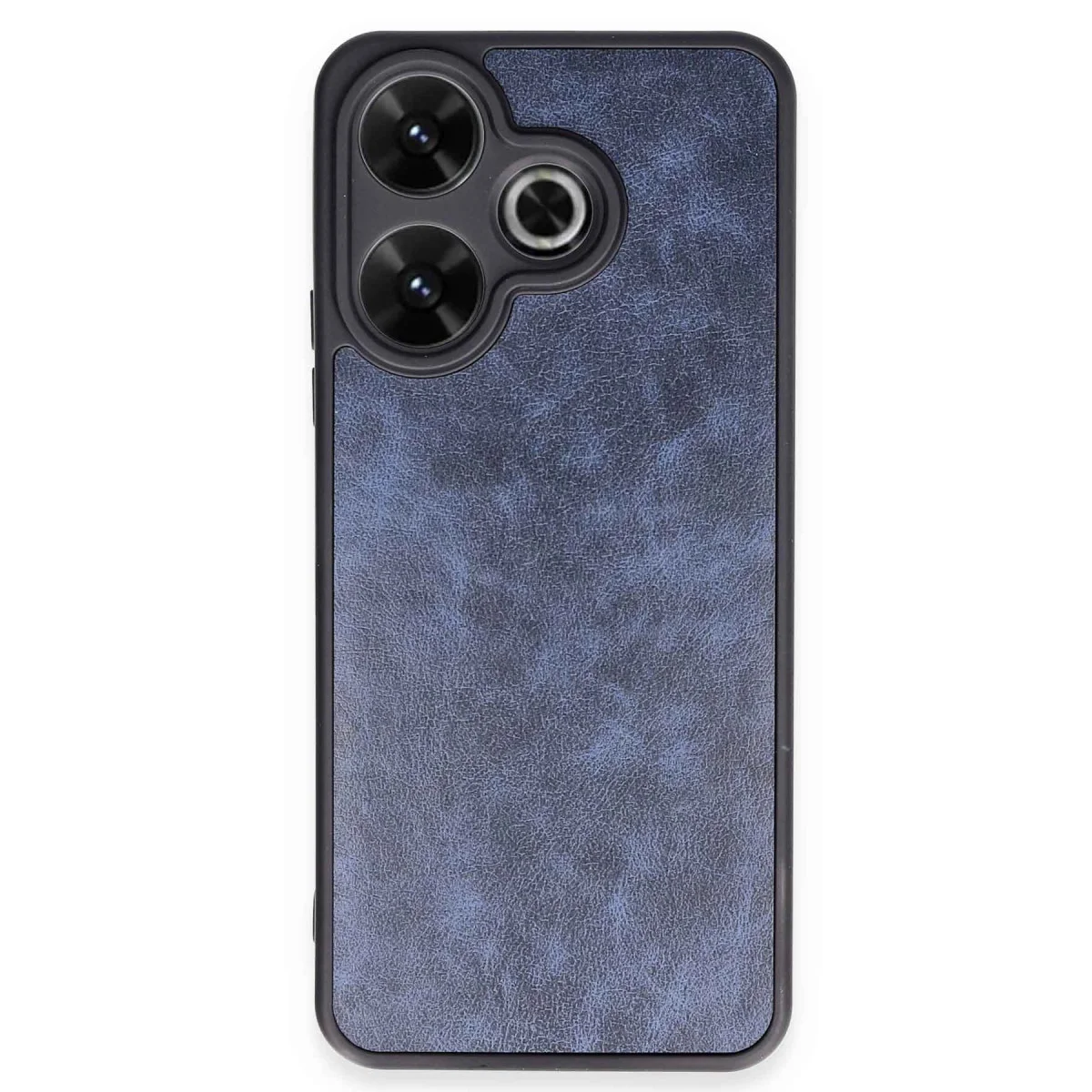 Redmi 13 4G Kılıf Aras Deri Kapak - Lacivert