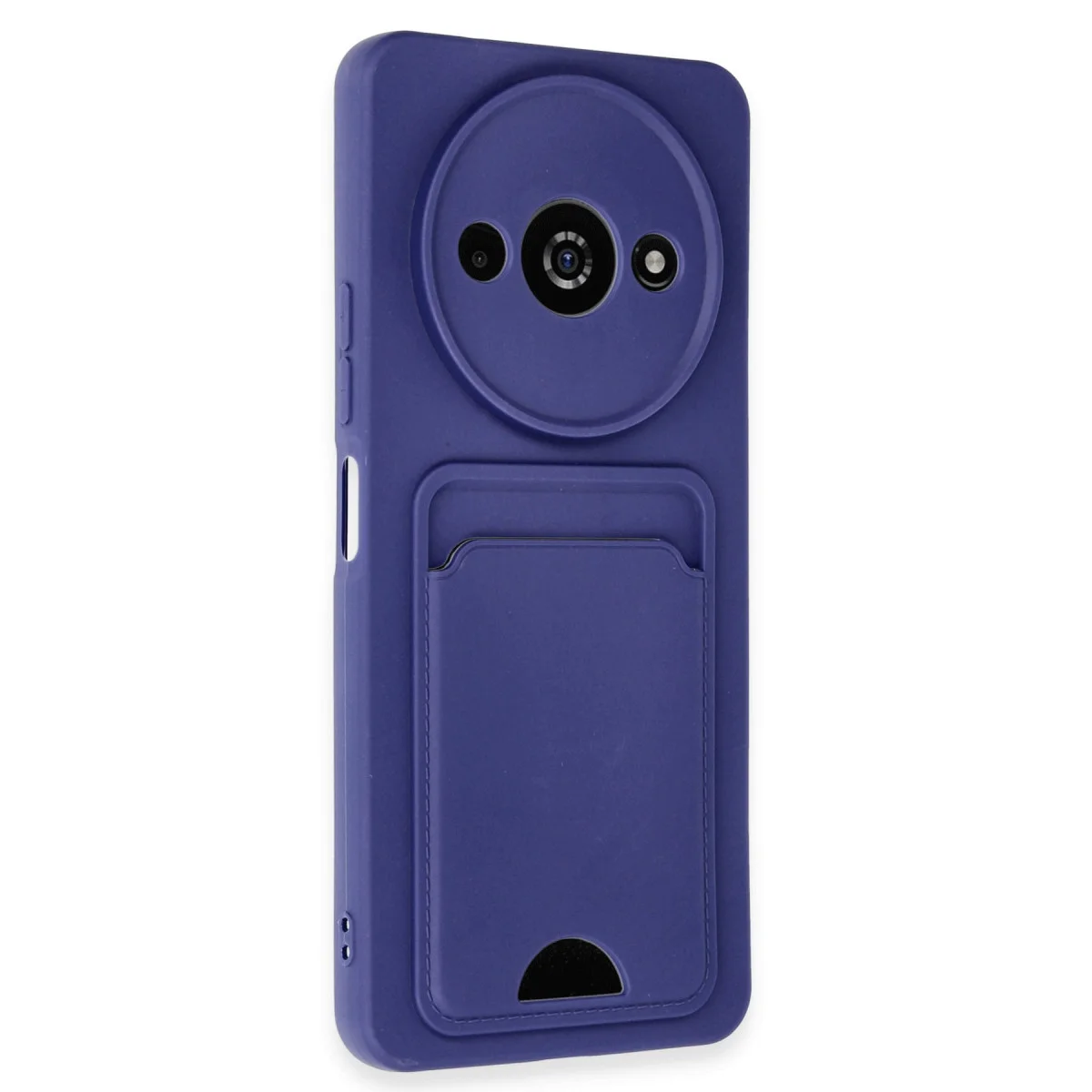 Redmi A3 4G Kılıf Kelvin Kartvizitli Silikon - Lacivert