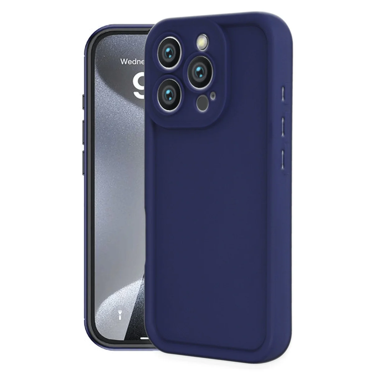 iPhone 16 Pro Max Kılıf Viera Silikon - Lacivert