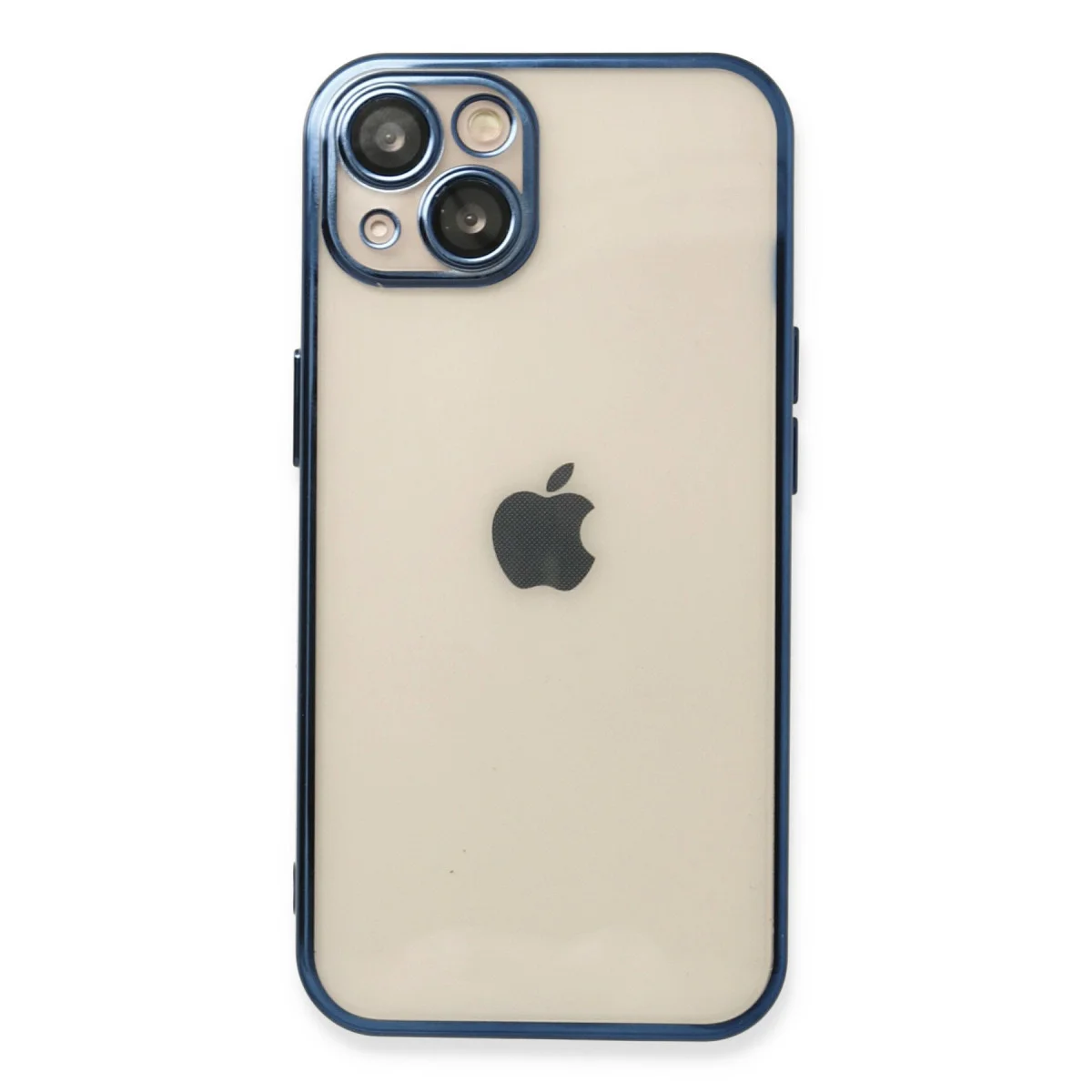 iPhone 13 Kılıf Razer Lensli Silikon - Lacivert