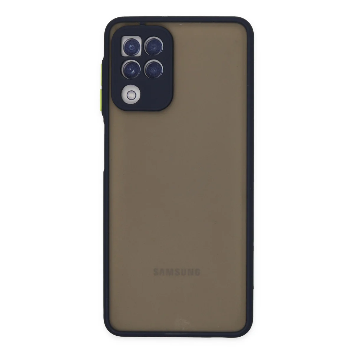 Galaxy A22 Kılıf Montreal Silikon Kapak - Lacivert