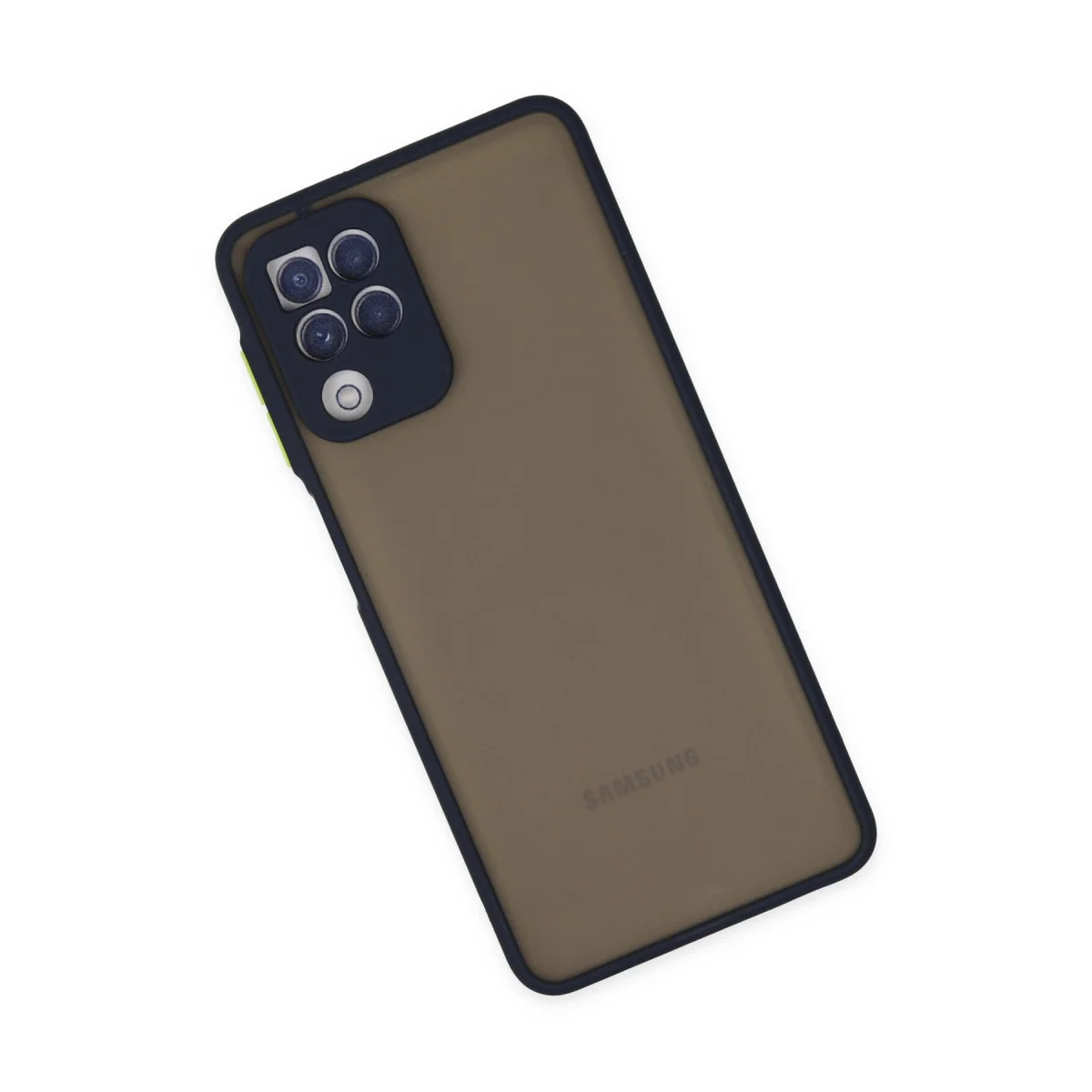 Galaxy A22 Kılıf Montreal Silikon Kapak - Lacivert
