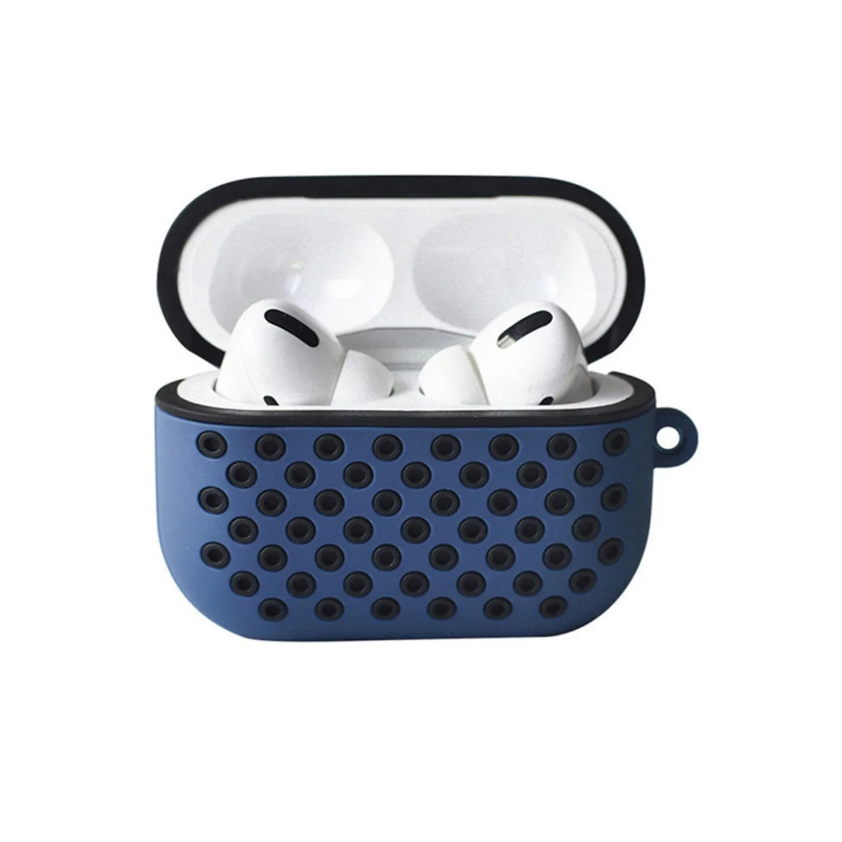 Airpods Pro 2 (2.nesil) Spor Delikli Kılıf - Lacivert-Siyah