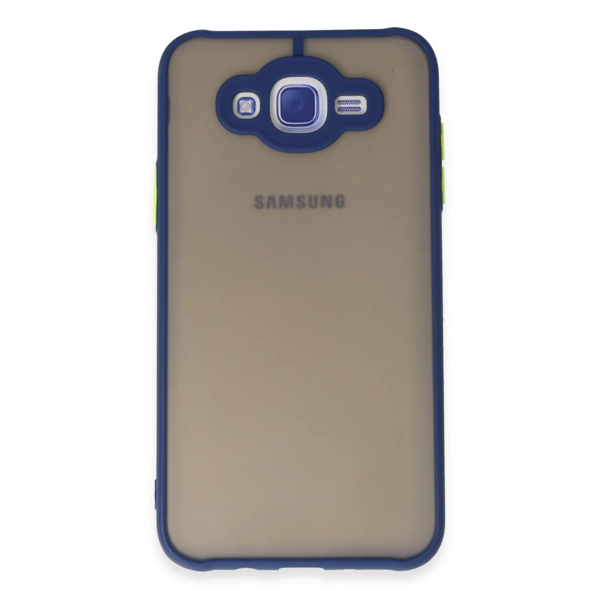 Galaxy J7 Kılıf Montreal Silikon Kapak - Lacivert
