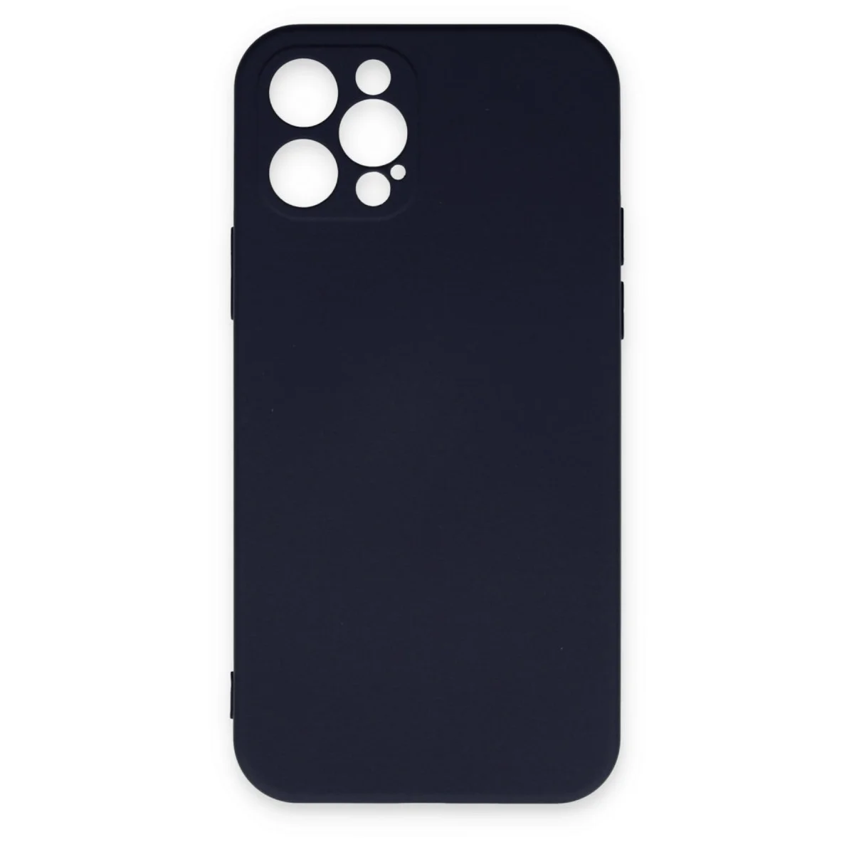 iPhone 12 Pro Max Kılıf Nano içi Kadife Silikon - Lacivert