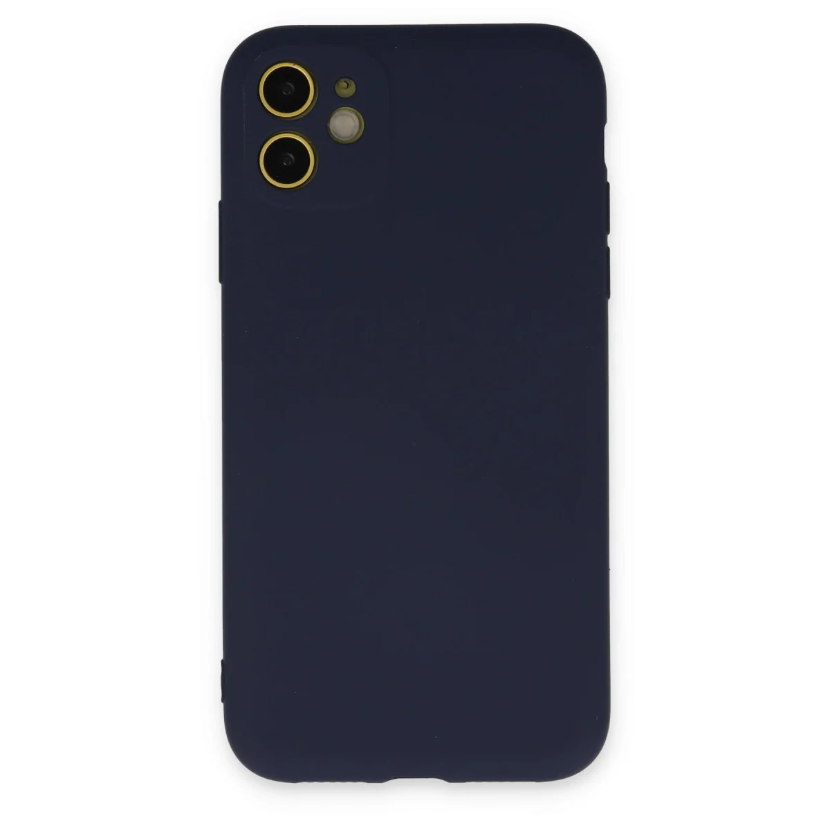 iPhone 11 Kılıf Nano içi Kadife Silikon - Lacivert