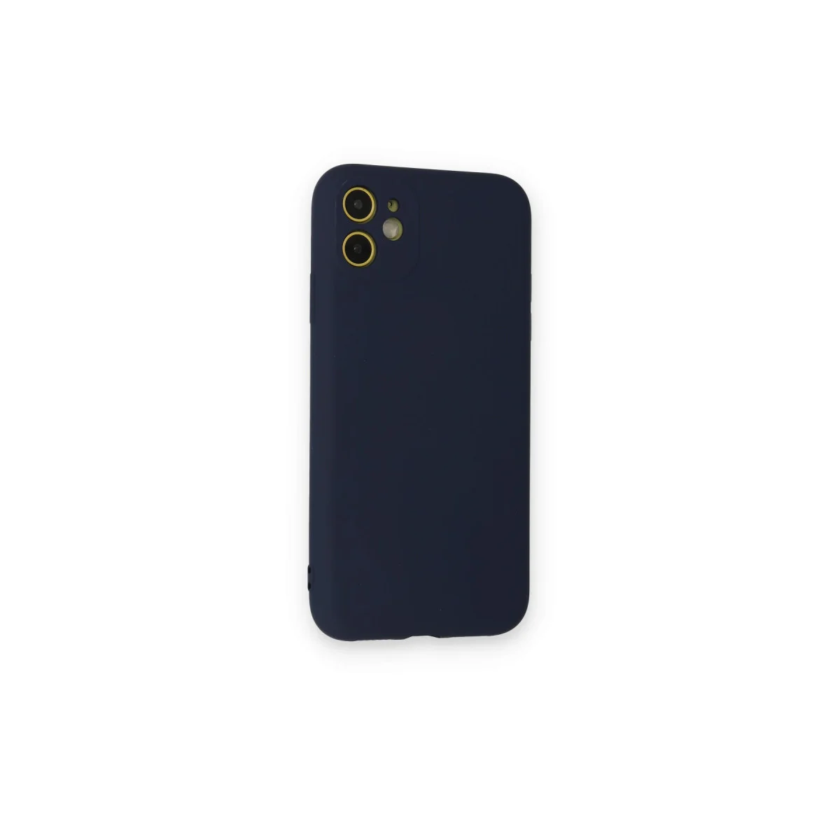 iPhone 12 Mini Kılıf Nano içi Kadife Silikon - Lacivert
