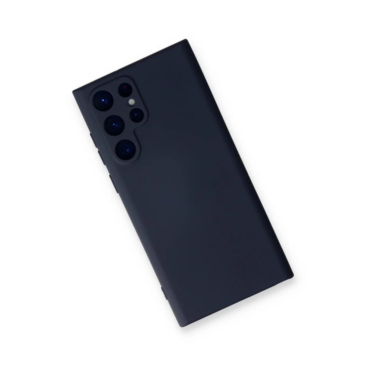 Galaxy S22 Ultra Kılıf Nano içi Kadife Silikon - Lacivert