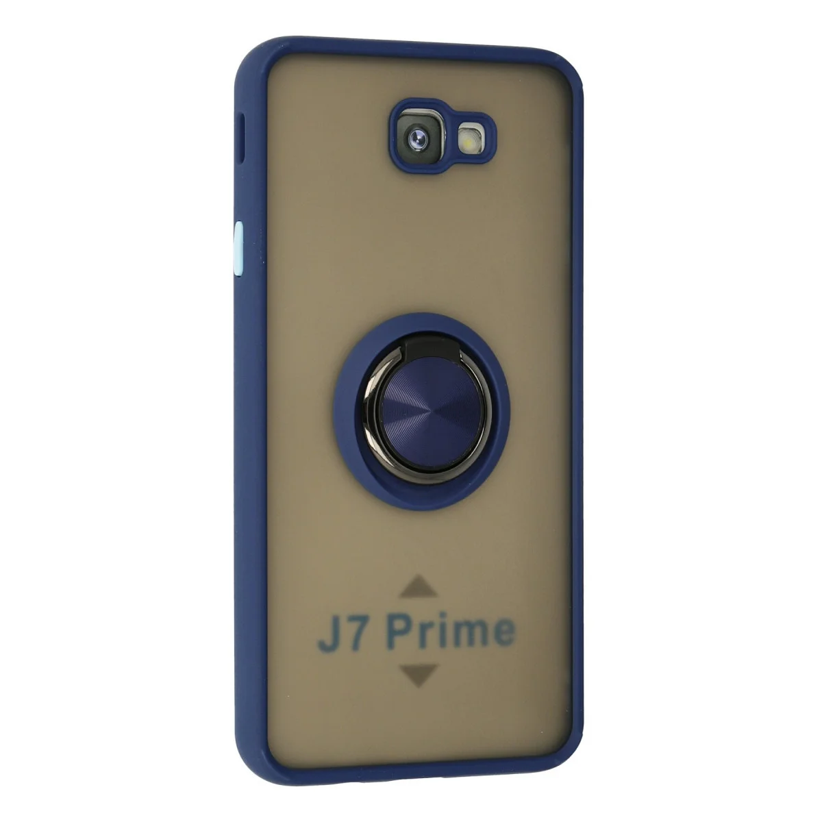 Galaxy J7 Prime Kılıf Montreal Yüzüklü Silikon Kapak - Lacivert