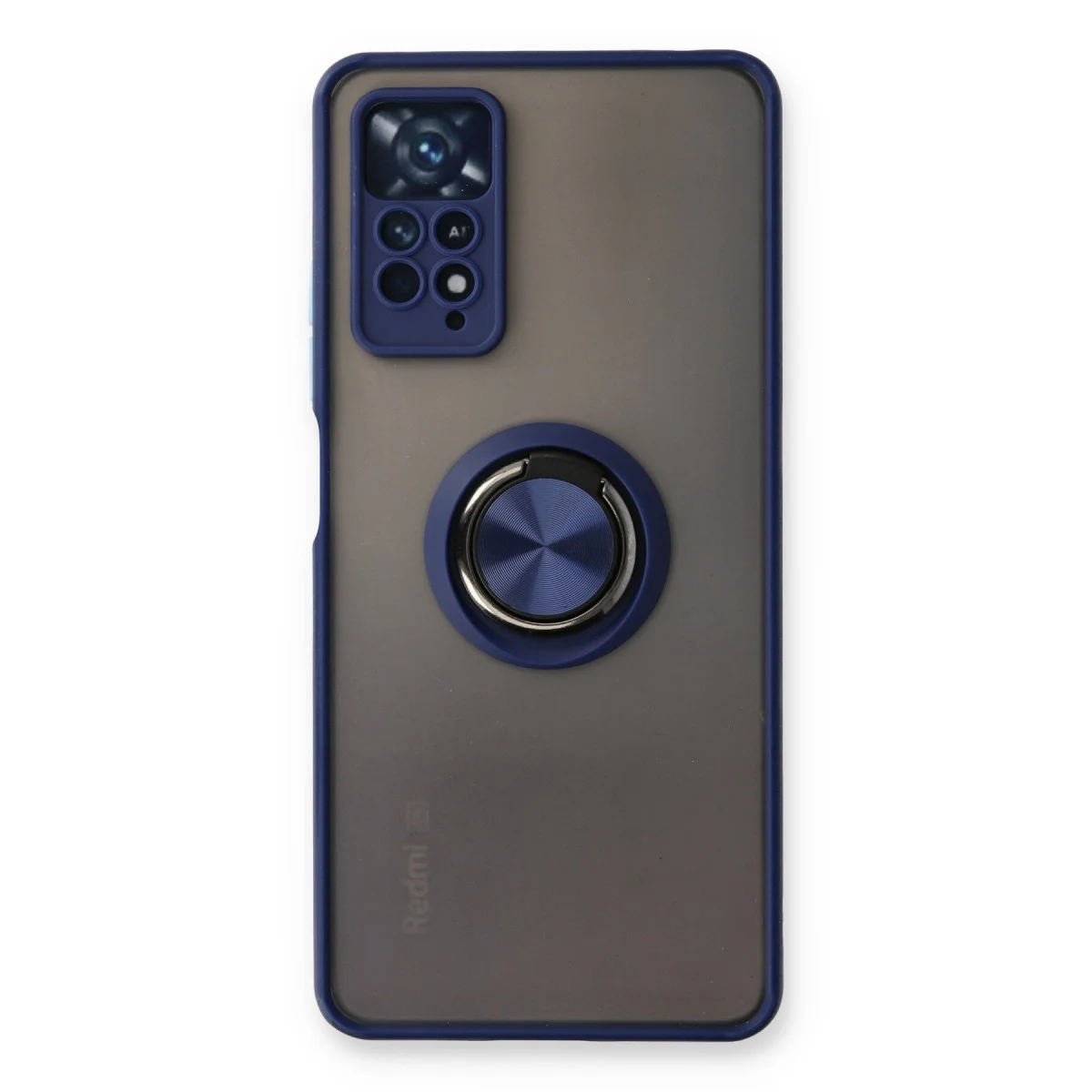 Redmi Note 11 Pro Kılıf Montreal Yüzüklü Silikon Kapak - Lacivert