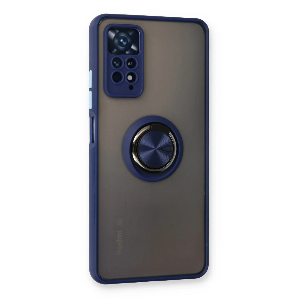 Redmi Note 11 Pro Kılıf Montreal Yüzüklü Silikon Kapak - Lacivert