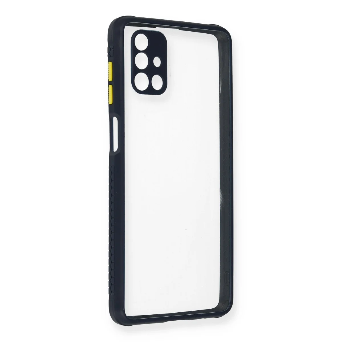 Galaxy M51 Kılıf Miami Şeffaf Silikon - Lacivert