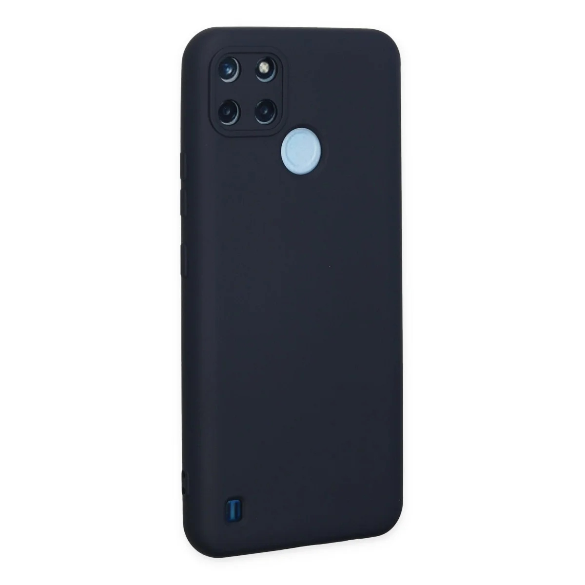 Realme C25Y Kılıf Nano içi Kadife Silikon - Lacivert