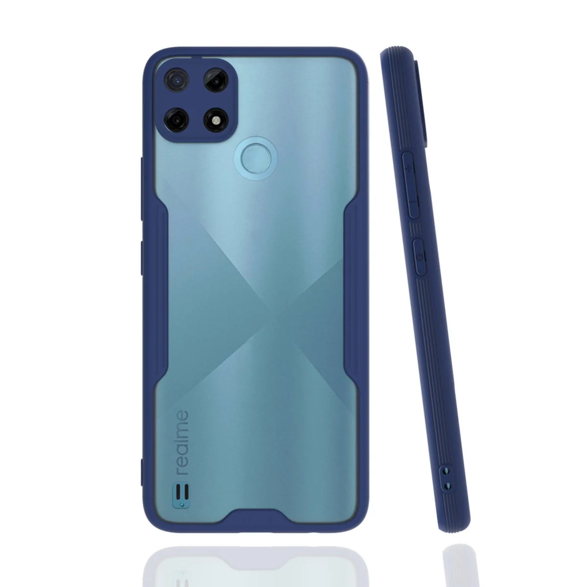 Realme C25Y Kılıf Platin Silikon - Lacivert