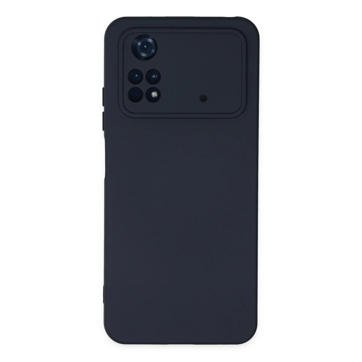 Poco M4 Pro 4G Kılıf Nano içi Kadife Silikon - Lacivert