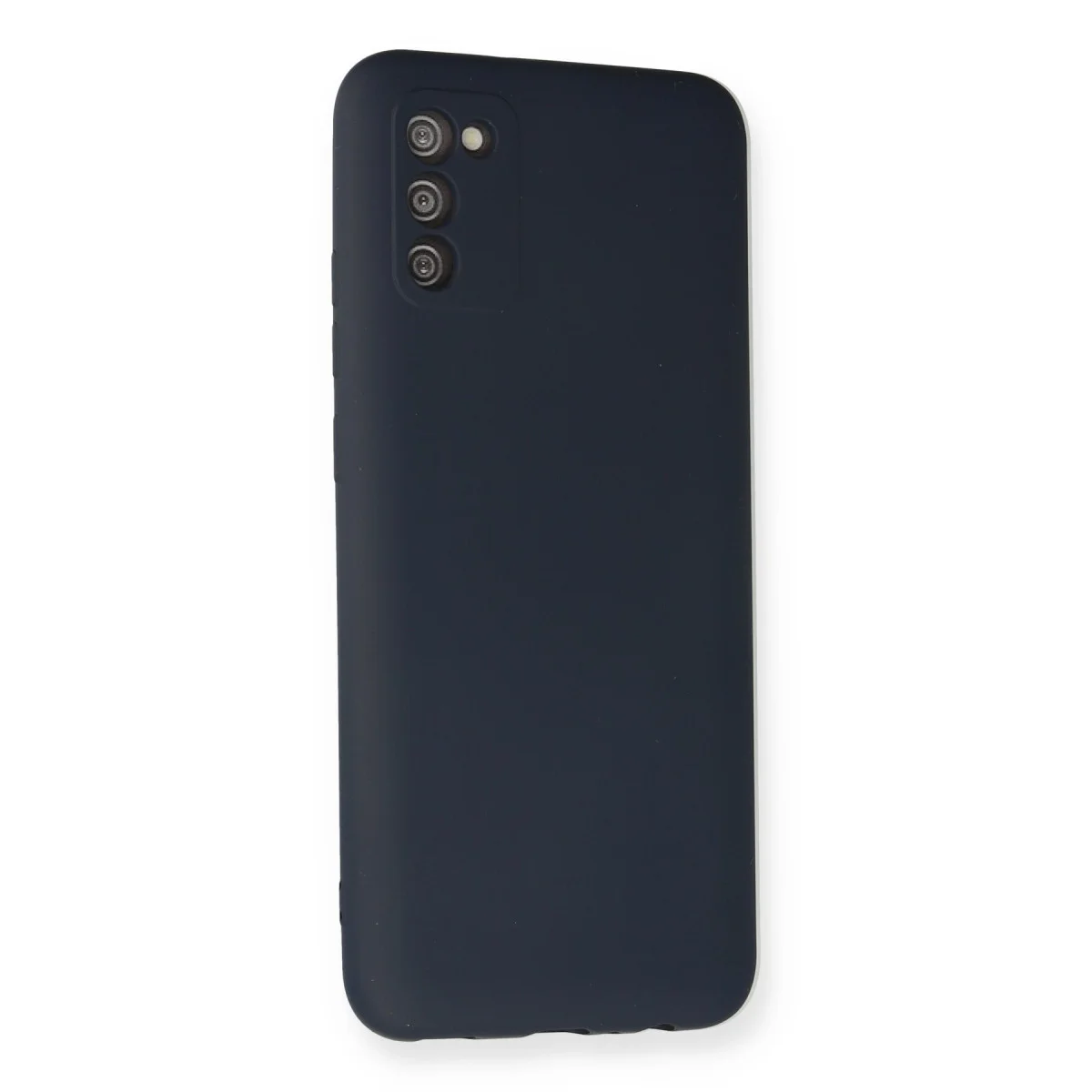 Galaxy A02S Kılıf Nano içi Kadife Silikon - Lacivert