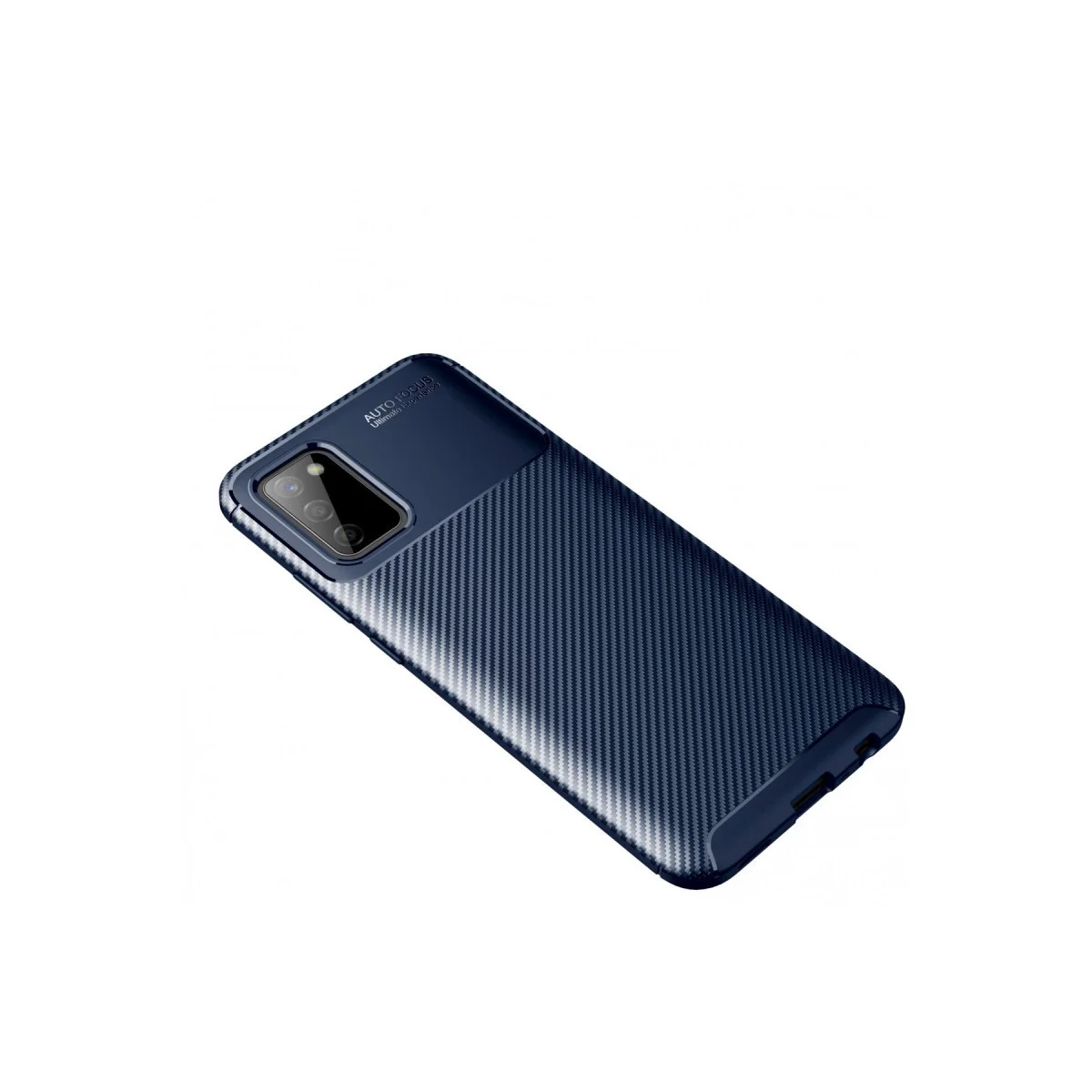 Galaxy A02S Kılıf Auto Focus Karbon Kapak - Lacivert