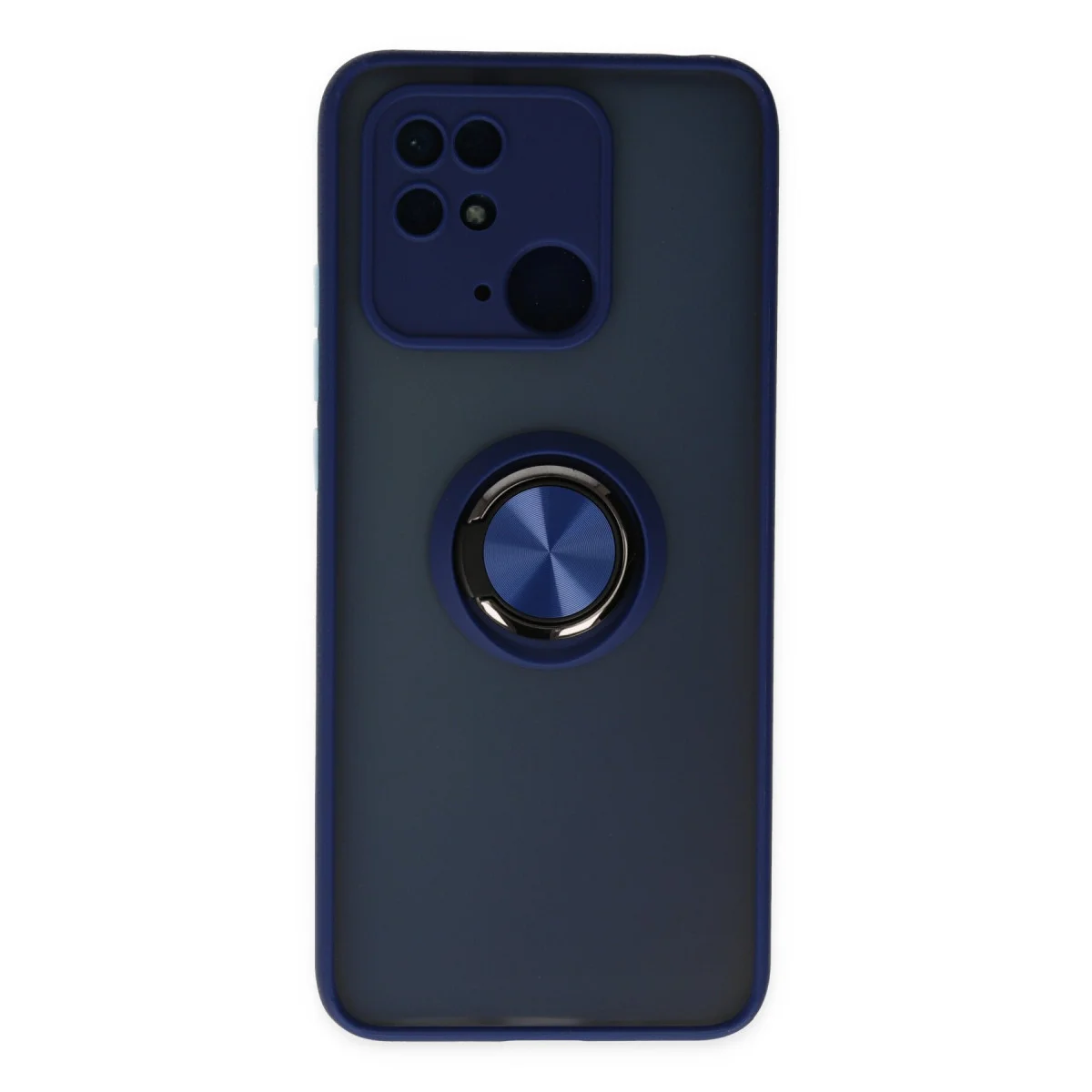 Redmi 10C Kılıf Montreal Yüzüklü Silikon Kapak - Lacivert