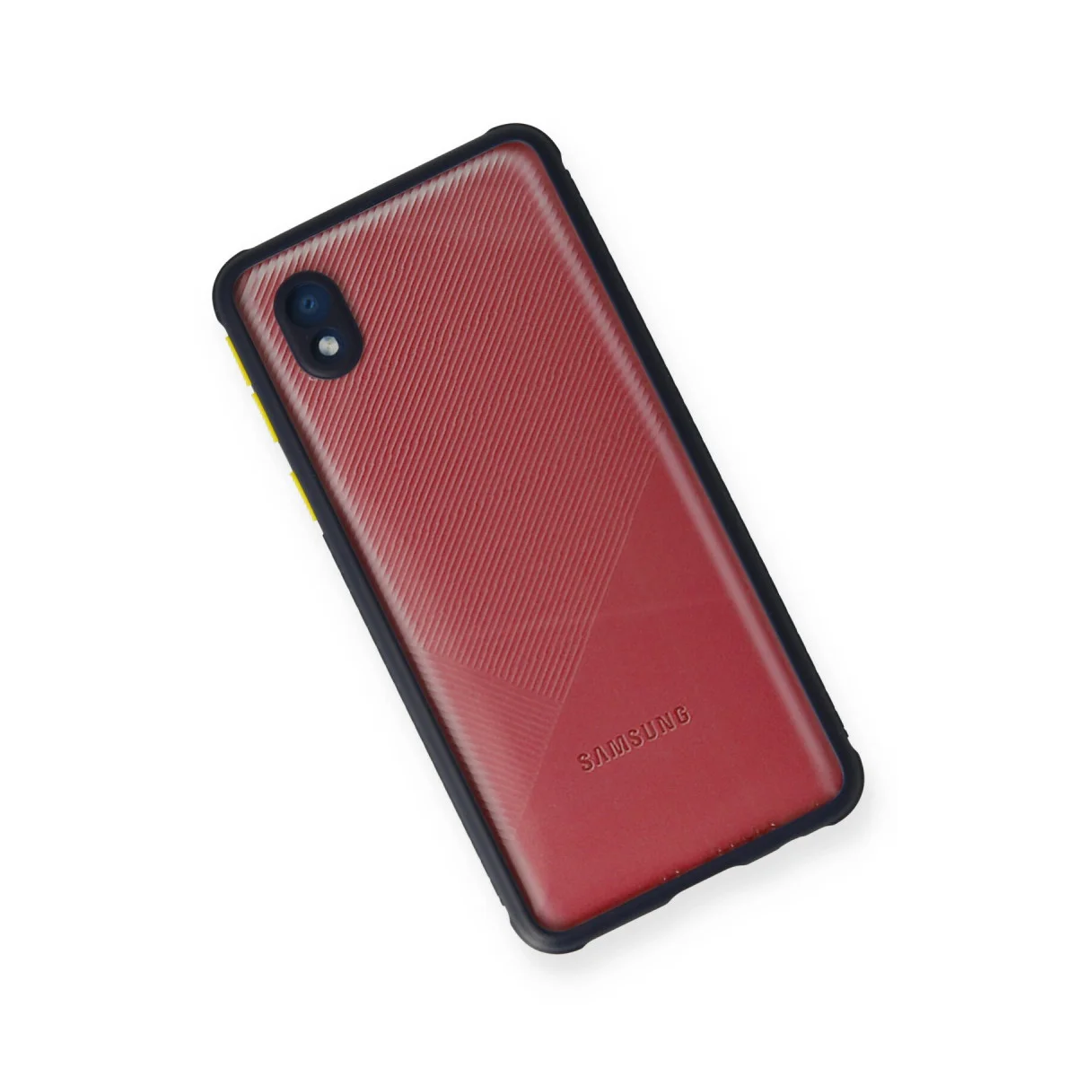 Galaxy A01 Core Kılıf Miami Şeffaf Silikon - Lacivert