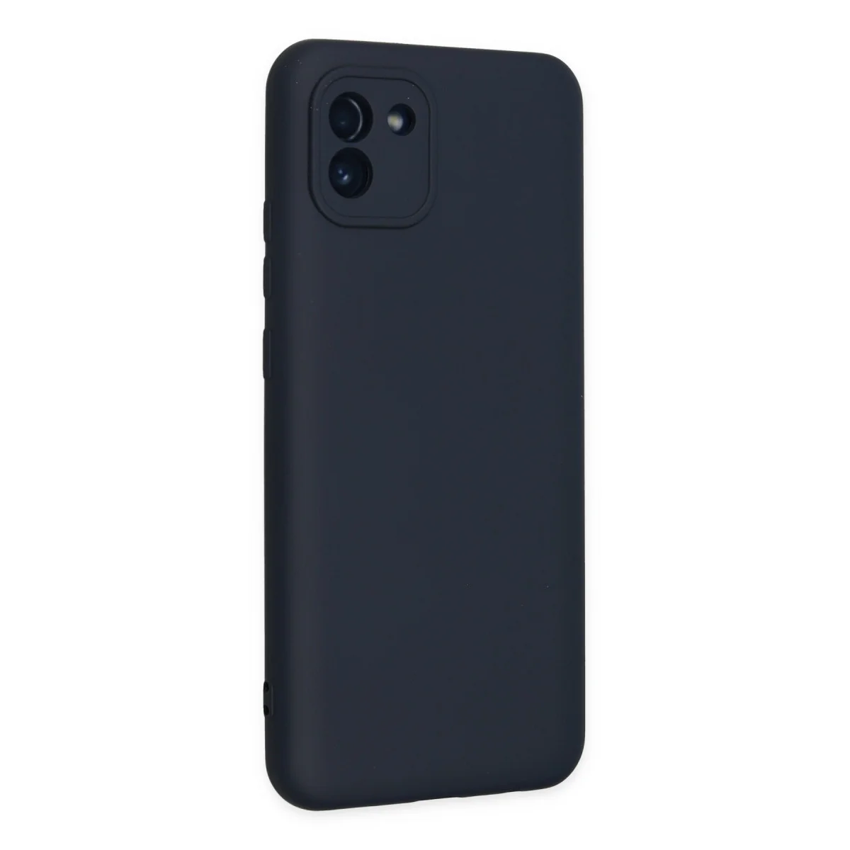 Galaxy A03 Kılıf Nano içi Kadife Silikon - Lacivert