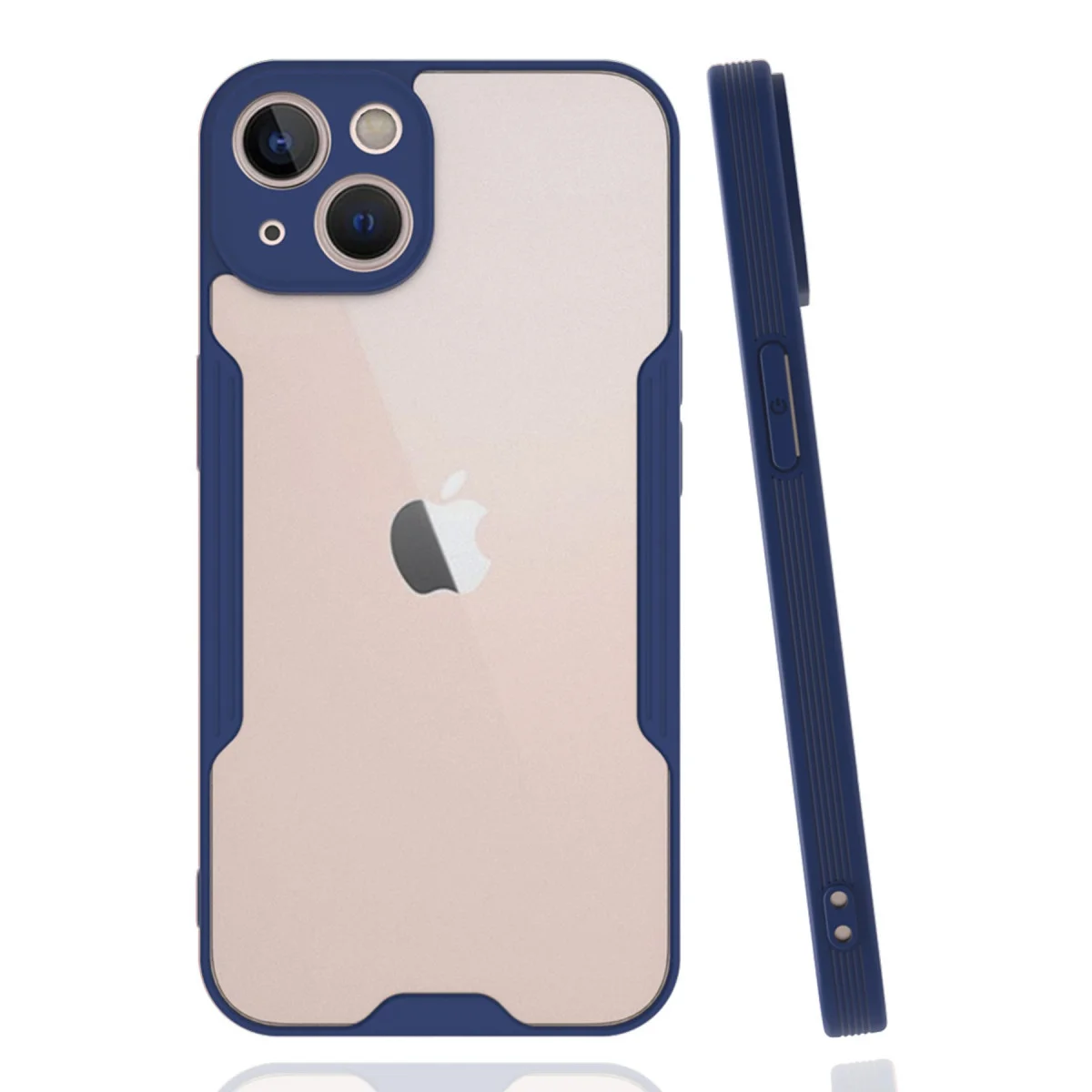 iPhone 14 Plus Kılıf Platin Silikon - Lacivert