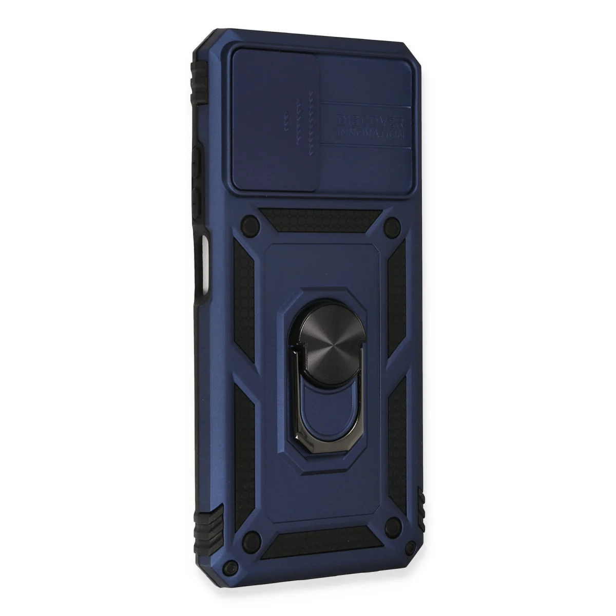 Redmi Note 10 Kılıf Pars Lens Yüzüklü Silikon - Lacivert