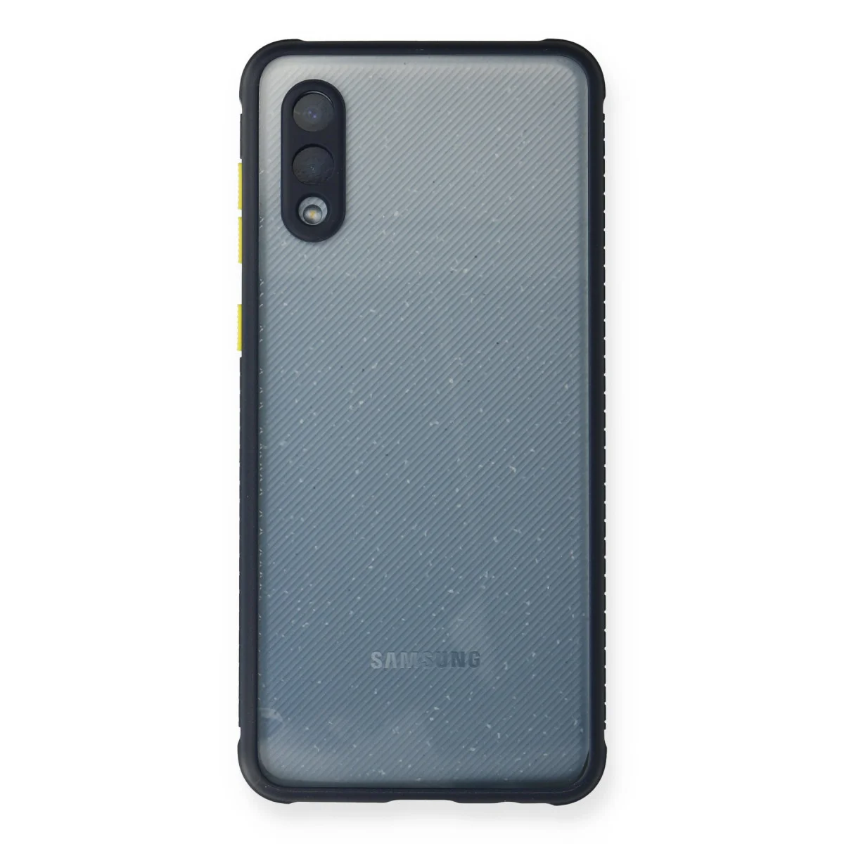 Galaxy A02 Kılıf Miami Şeffaf Silikon - Lacivert