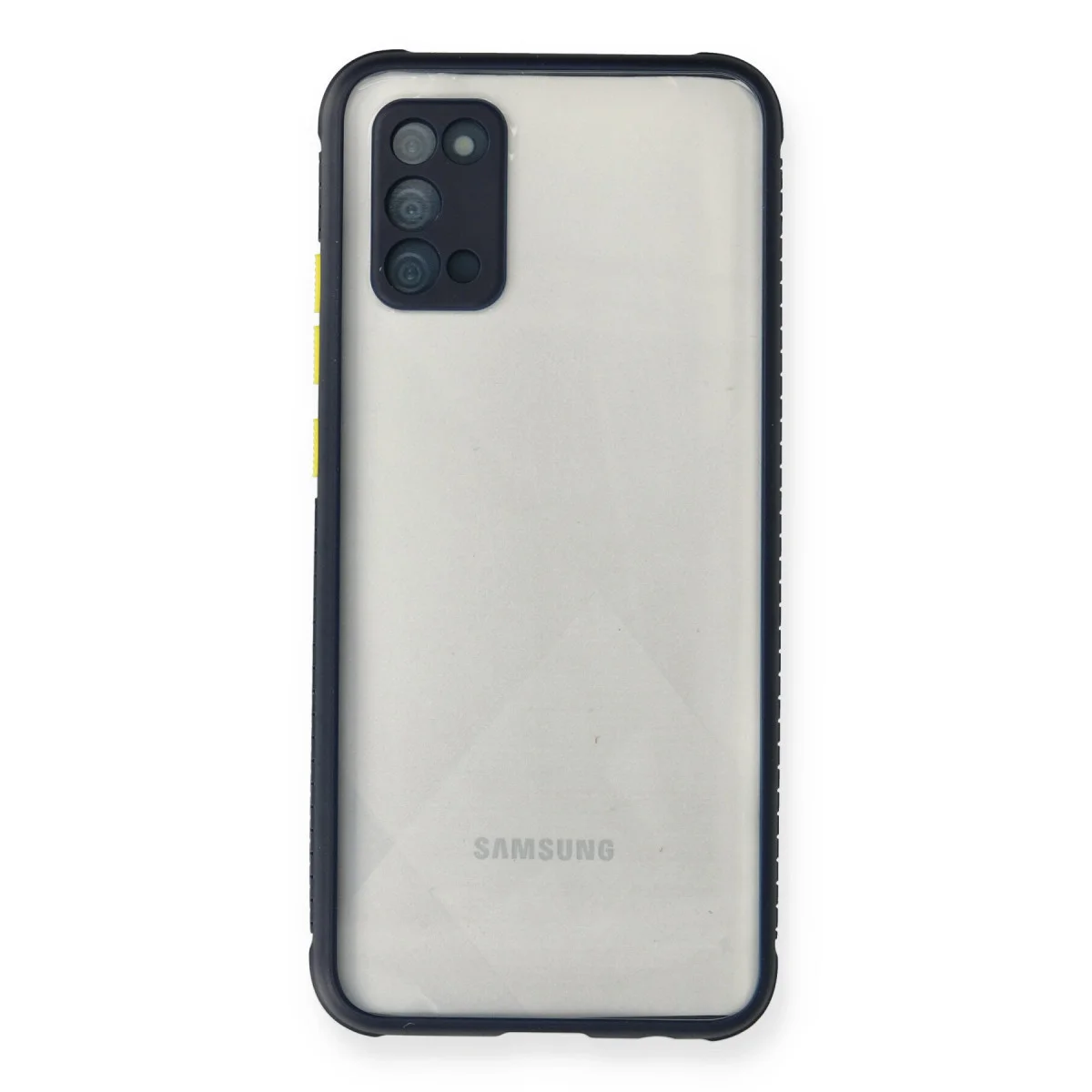 Galaxy A02S Kılıf Miami Şeffaf Silikon - Lacivert
