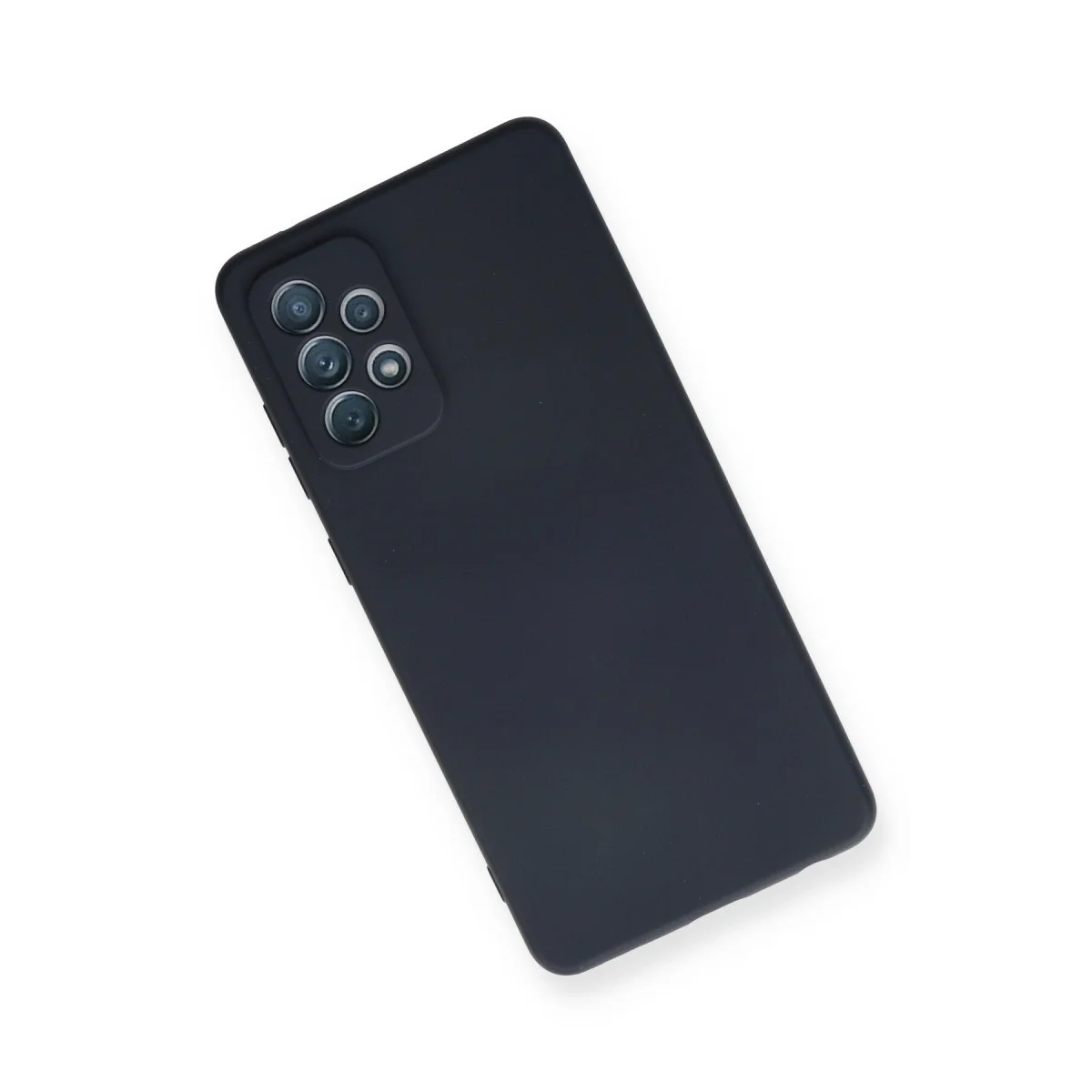 Galaxy A72 Kılıf Nano içi Kadife Silikon - Lacivert