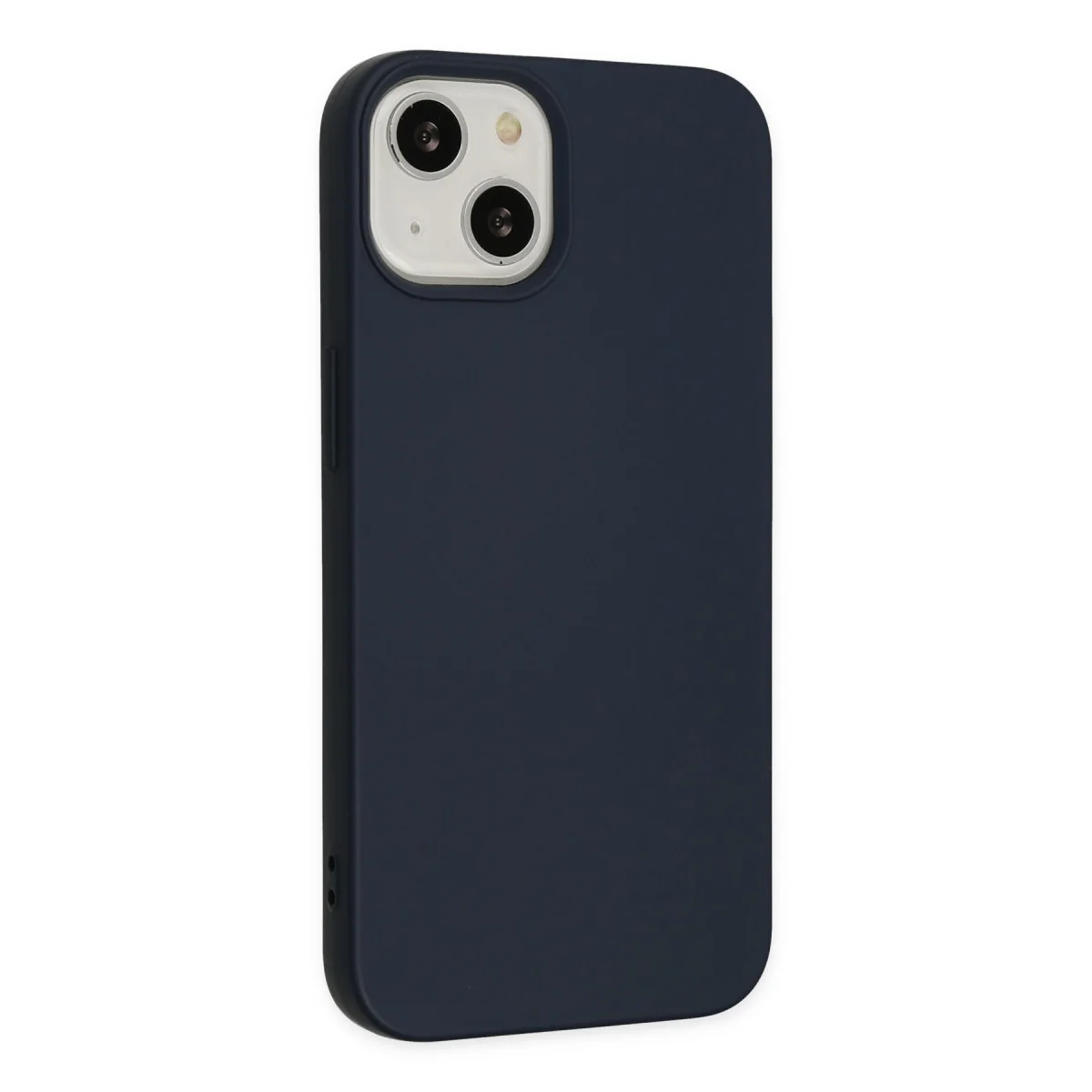 iPhone 14 Plus Kılıf Nano içi Kadife Silikon - Lacivert