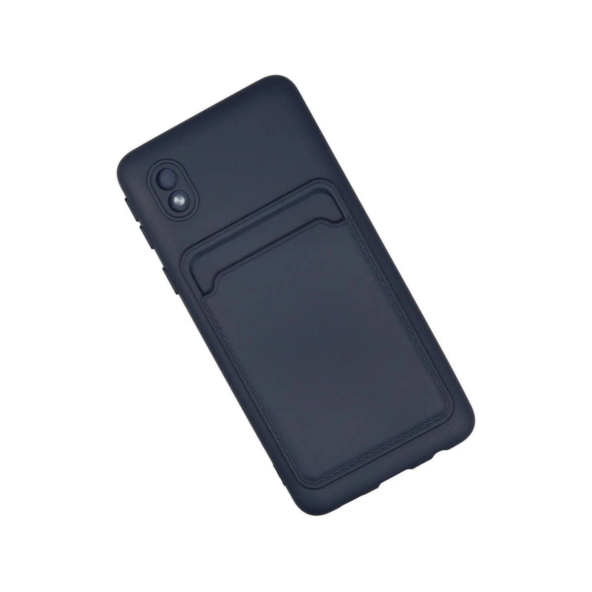 Galaxy A01 Core Kılıf Kelvin Kartvizitli Silikon - Lacivert
