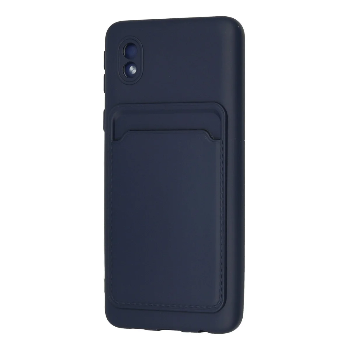 Galaxy A01 Core Kılıf Kelvin Kartvizitli Silikon - Lacivert