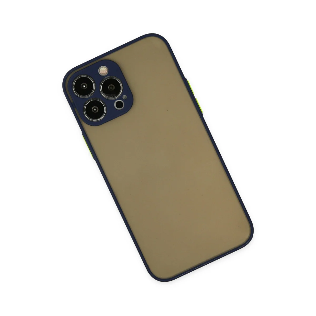 iPhone 15 Pro Max Kılıf Montreal Silikon Kapak - Lacivert