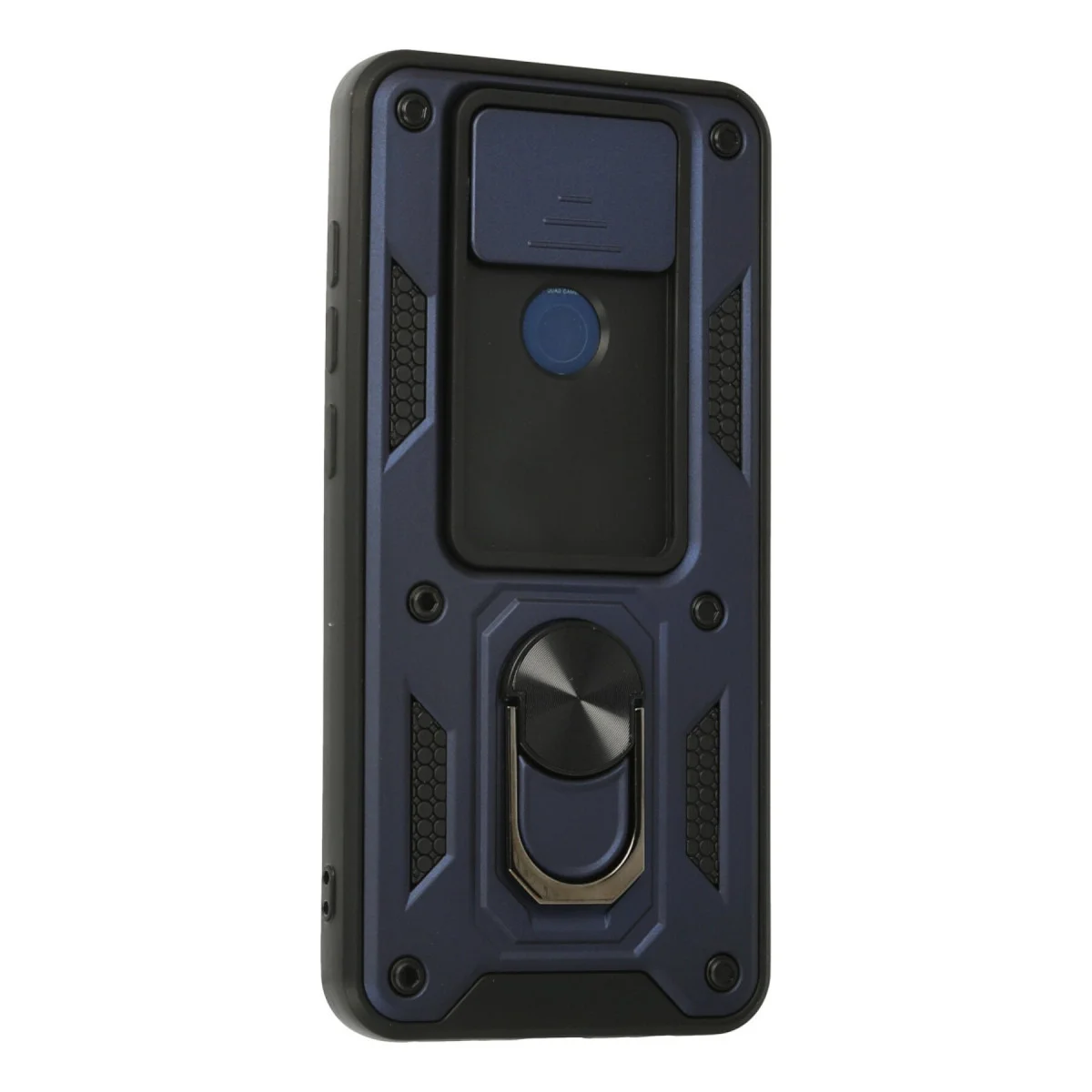 Redmi Note 9 Kılıf Pars Lens Yüzüklü Silikon - Lacivert
