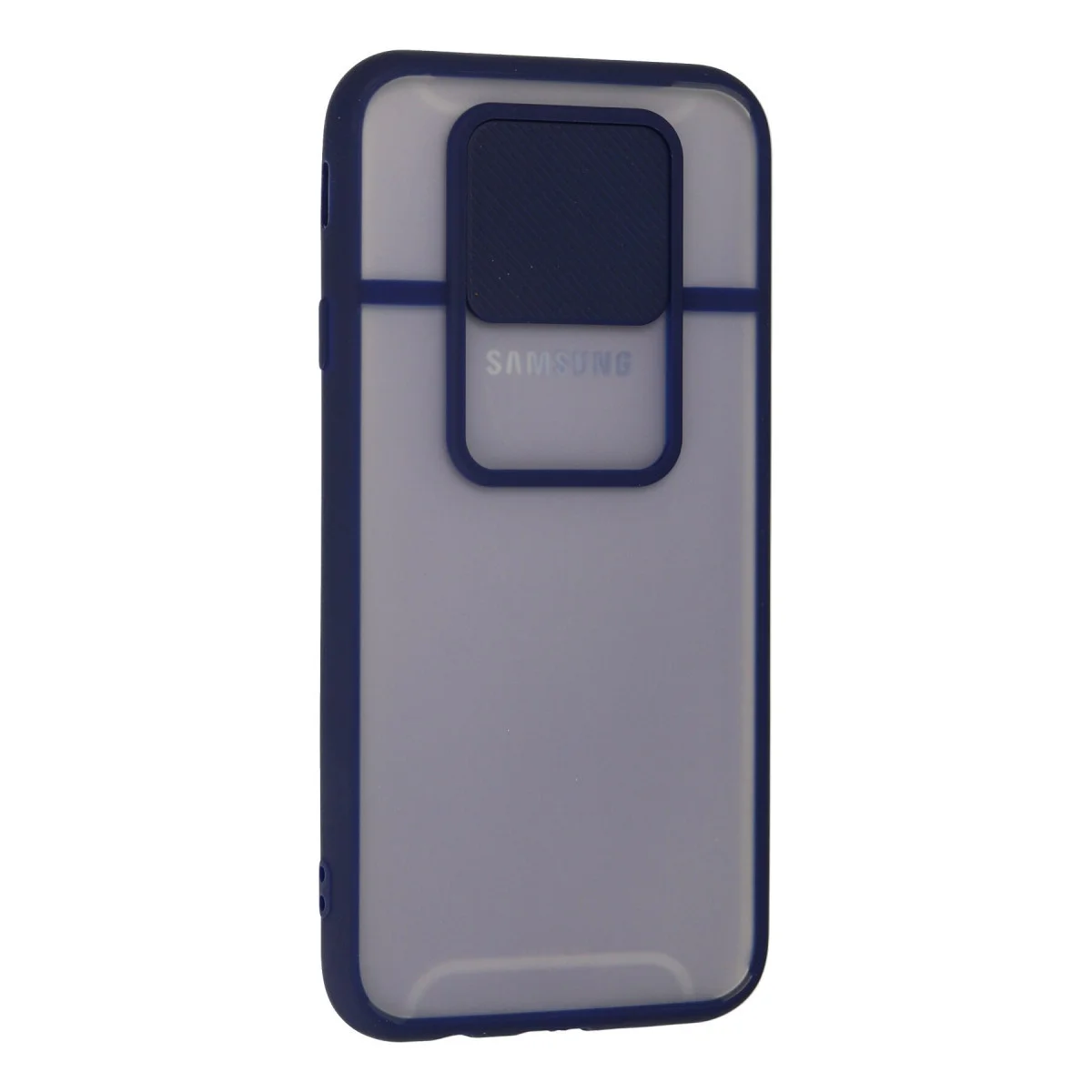 Galaxy J7 Pro / J730 Kılıf Palm Buzlu Kamera Sürgülü Silikon - Lacivert