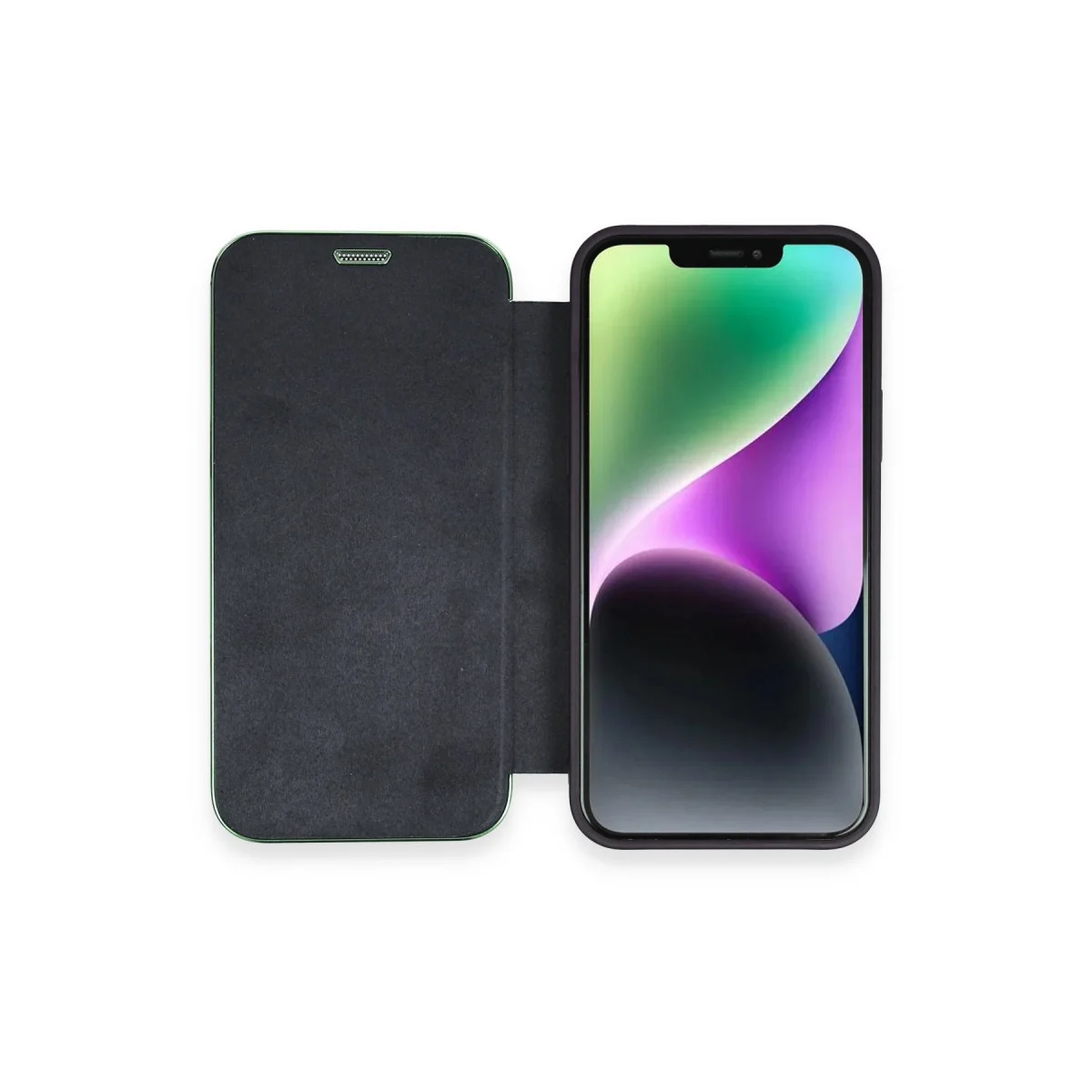 iPhone 12 Kılıf Dolpin Kapaklı - Lacivert