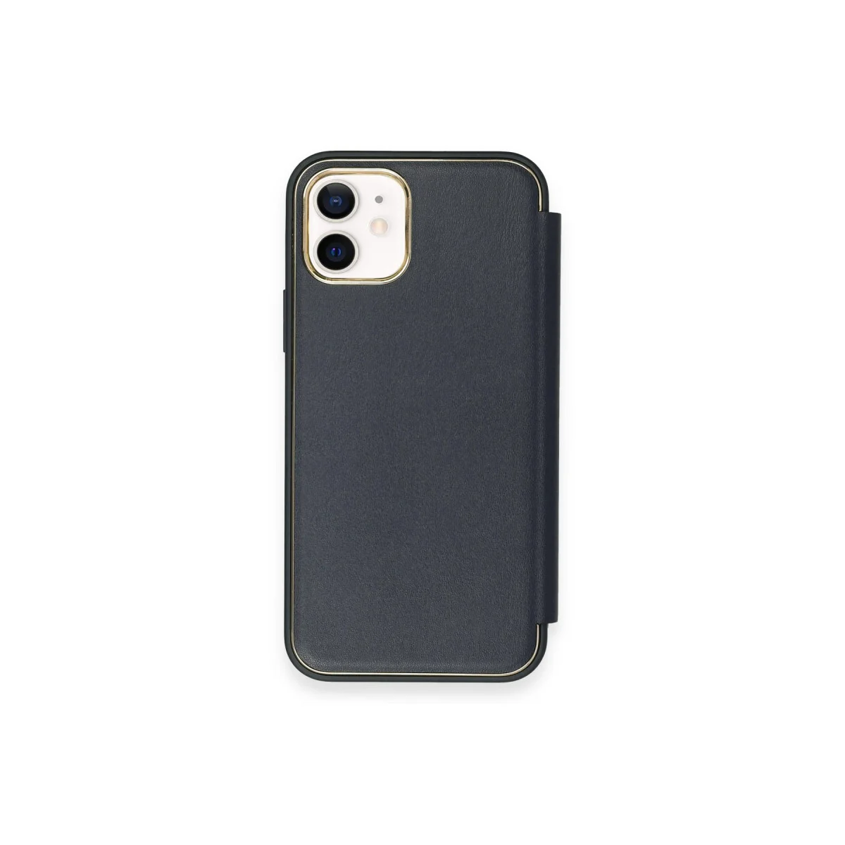 iPhone 12 Kılıf Dolpin Kapaklı - Lacivert
