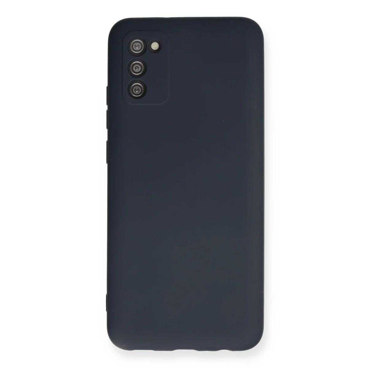 Galaxy A03S Kılıf Nano içi Kadife Silikon - Lacivert