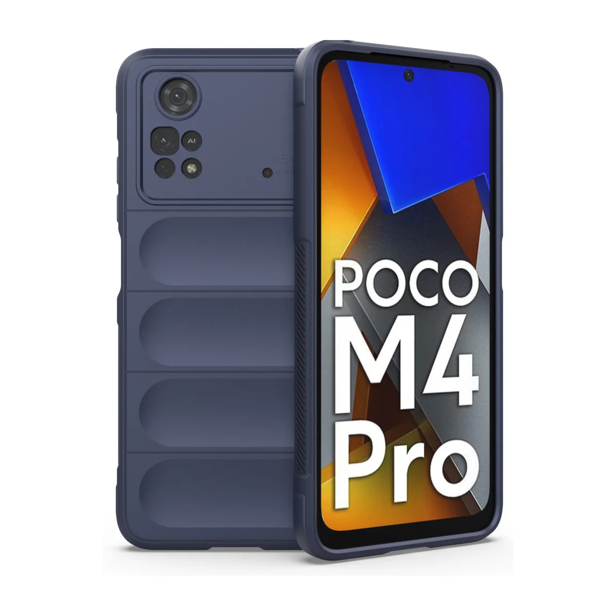 Poco M4 Pro 4G Kılıf Optimum Silikon - Lacivert