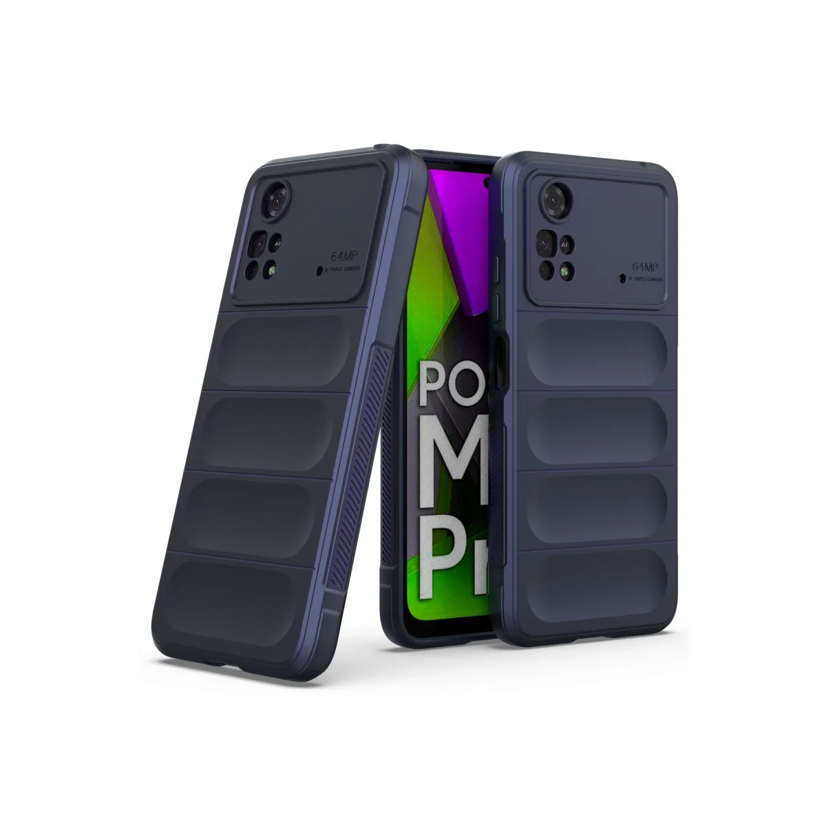 Poco M4 Pro 4G Kılıf Optimum Silikon - Lacivert